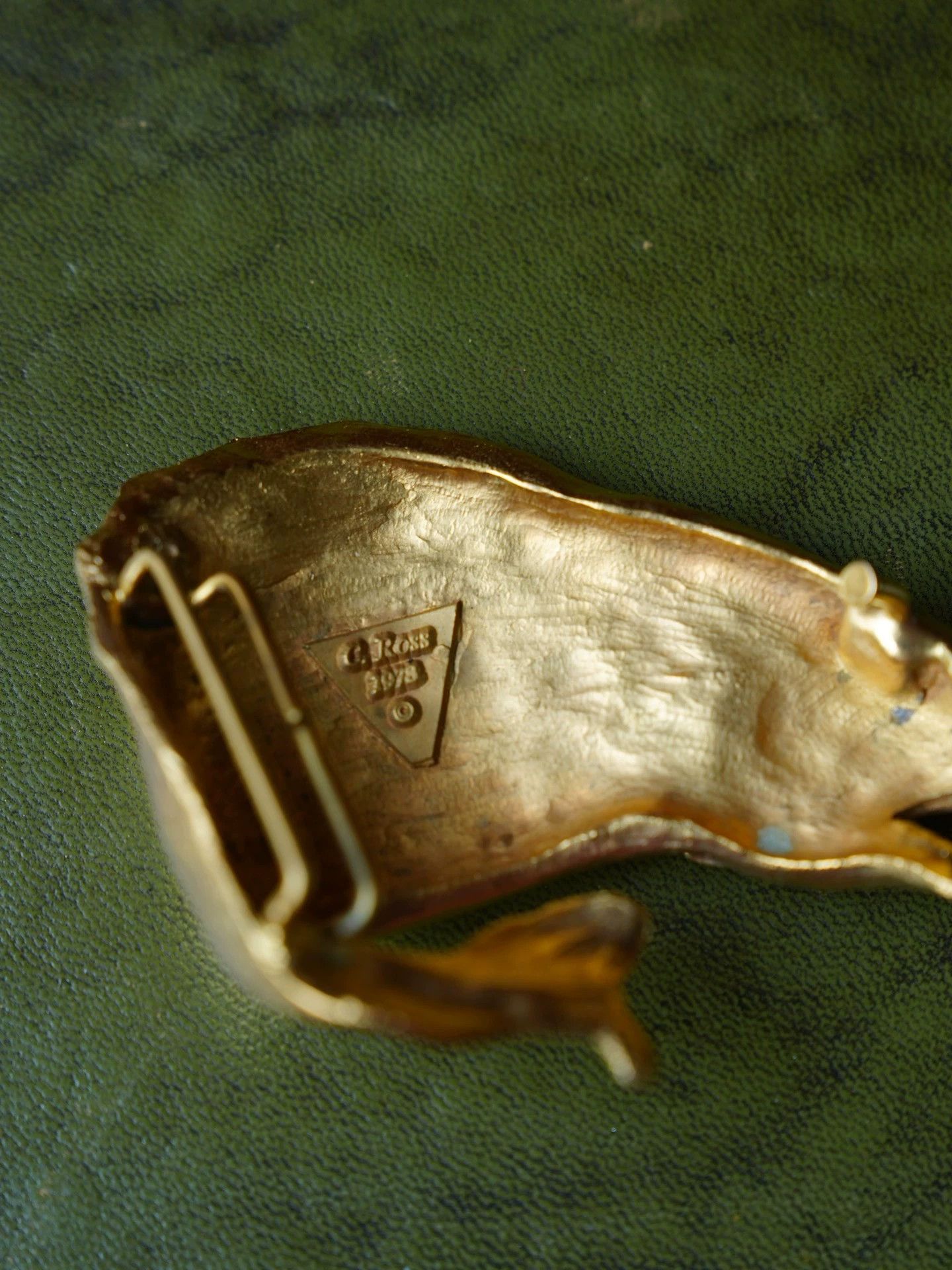 Other Christopher Ross Vintage 70s 24K Goldfish Belt Buckle Size ONE SIZE - 5 Thumbnail