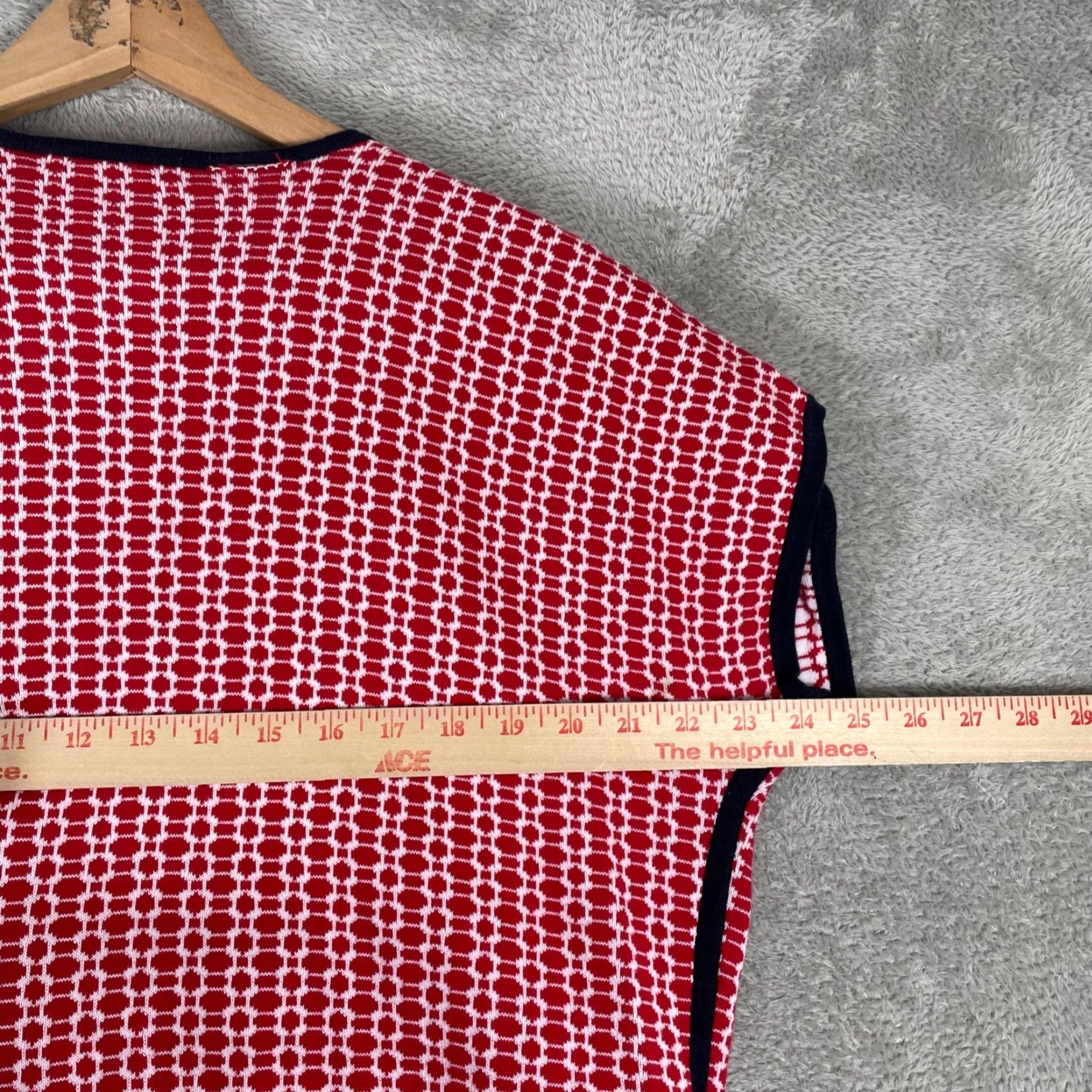 Pendleton Pendleton Cardigan Vest Womens L/XL Geometric Knit Cotton Open Front Layering Size L / US 10 / IT 46 - 7 Thumbnail