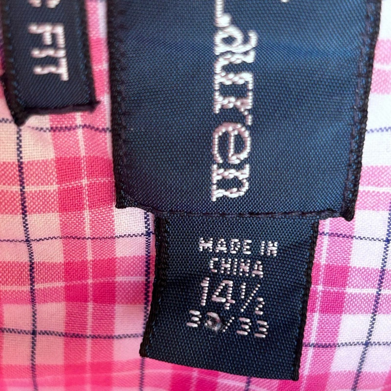 Ralph Lauren Ralph Lauren button down pink plaid shirt size 14.5 32/33 Size US M / EU 48-50 / 2 - 9 Thumbnail