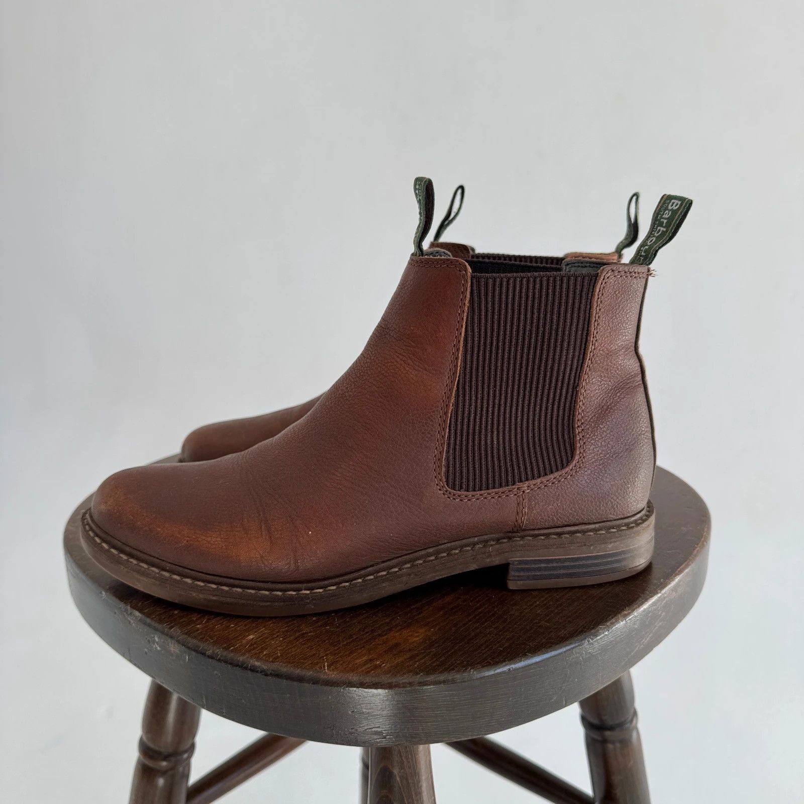 Barbour Barbour Real Leather Preppy Classic Chelsea Boots Size US 8 / EU 41 - 2 Thumbnail