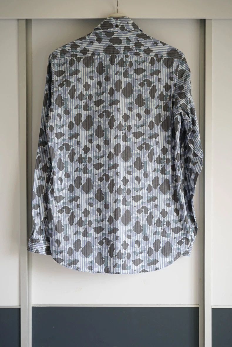 Yohji Yamamoto Yohji Yamamoto Yohji Yamamoto Blue Camouflage Long Sleeve Size US M / EU 48-50 / 2 - 2 Thumbnail