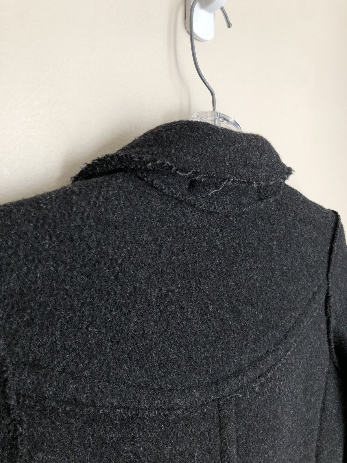 CABANE de ZUCCa × Issey Miyake × Zucca Zucca Vintage Distressed Raw Hem Coat Size S / US 4 / IT 40 - 17 Thumbnail