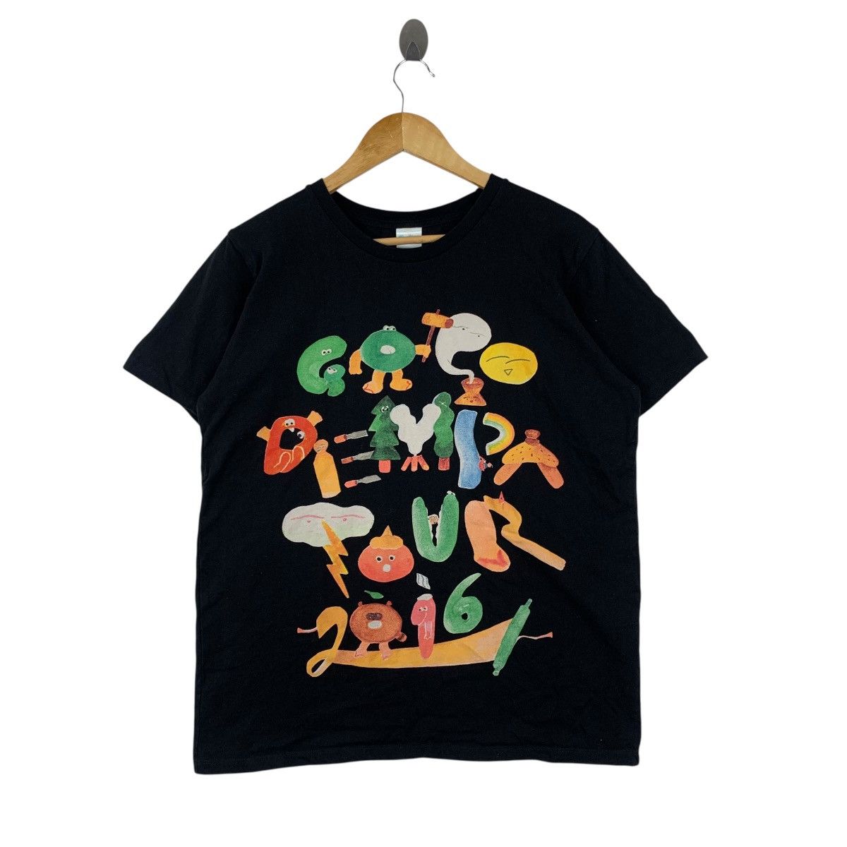 Japanese Brand GO GO DEMPA Tour 2016 Japanese Concert Band Tshirt Size US XL / EU 56 / 4 - 1 Thumbnail