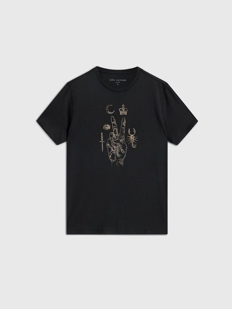 John Varvatos Peace Scorpio Black Graphic Tee Size medium Size US M / EU 48-50 / 2 - 5 Thumbnail