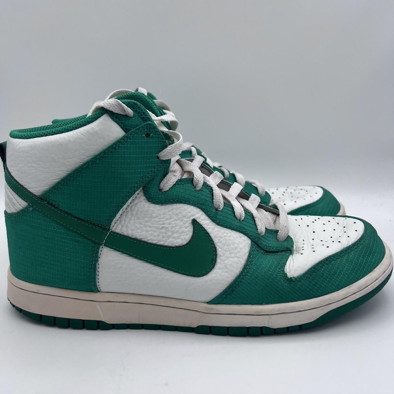 Nike Nike Dunk High (2010) Sail / Lucky Green 317982-100 Men's 11 Size US 11 / EU 44 - 1 Thumbnail