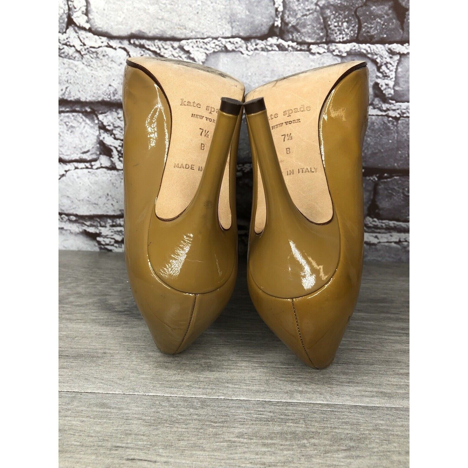 Kate Spade Kate Spade Camel Patent Leather Pump Dress High Heels Women’ Size US 7.5 / IT 37.5 - 22 Thumbnail