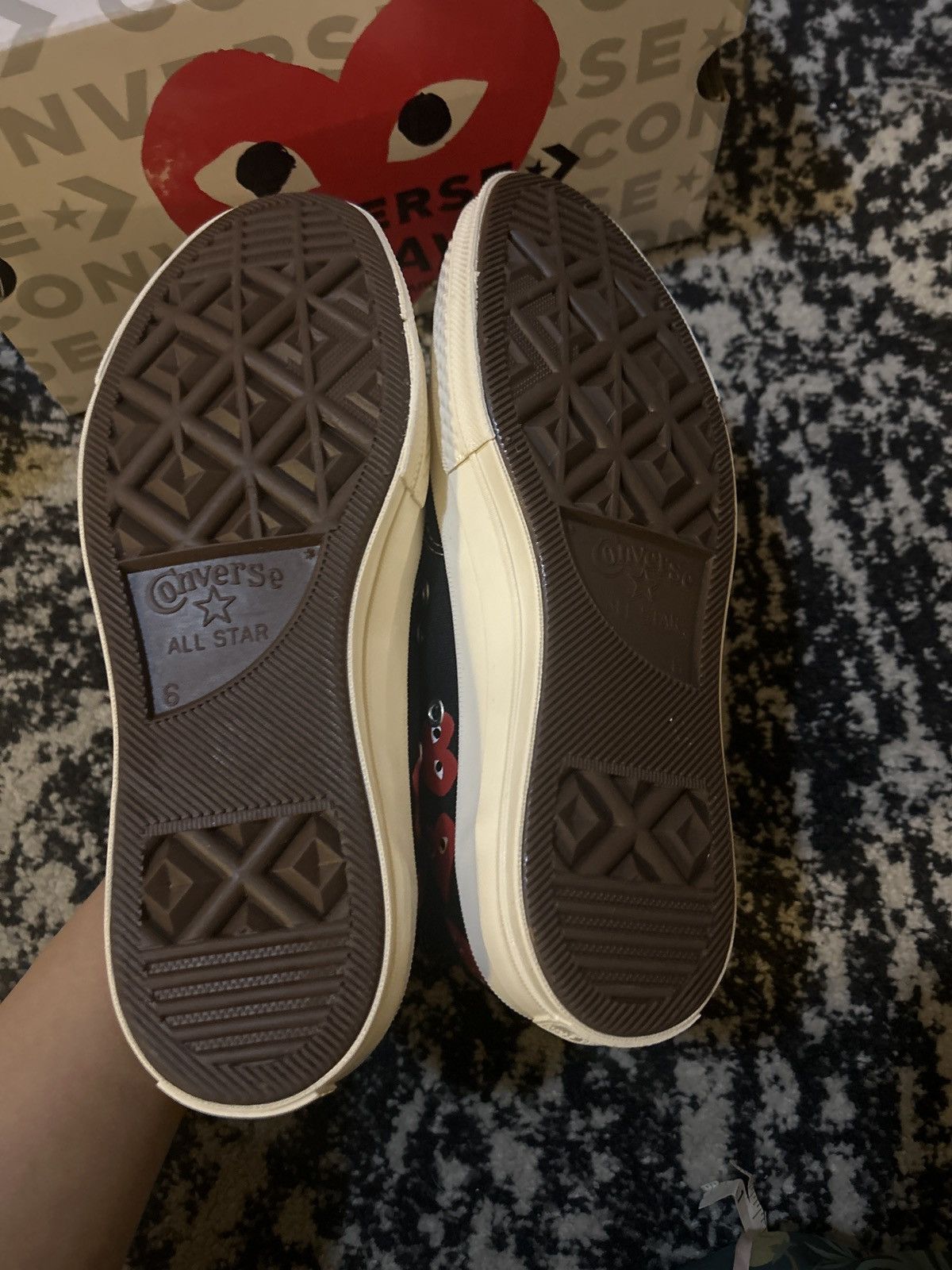 Comme des Garcons PLAY COMME des GARÇONS PLAY Converse Chuck 70 Heart Sneakers Size US 8 / IT 38 - 5 Thumbnail