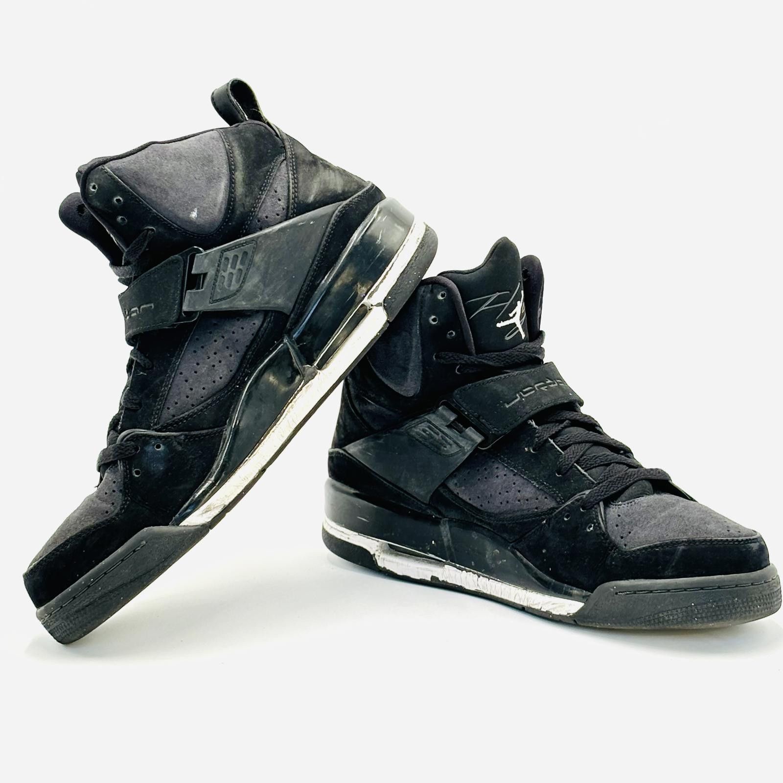 Designer Jordan Flight 45 High 'Black White' Size US 12 / EU 45 - 2 Thumbnail