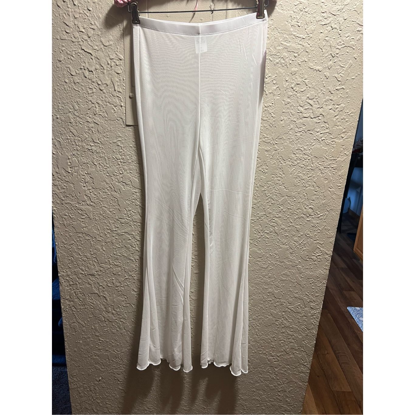 Other Wild Fable White Mesh Flare Cover Up Pants Woman’s Size XS N Size 26" / US 2 / IT 38 - 1 Thumbnail
