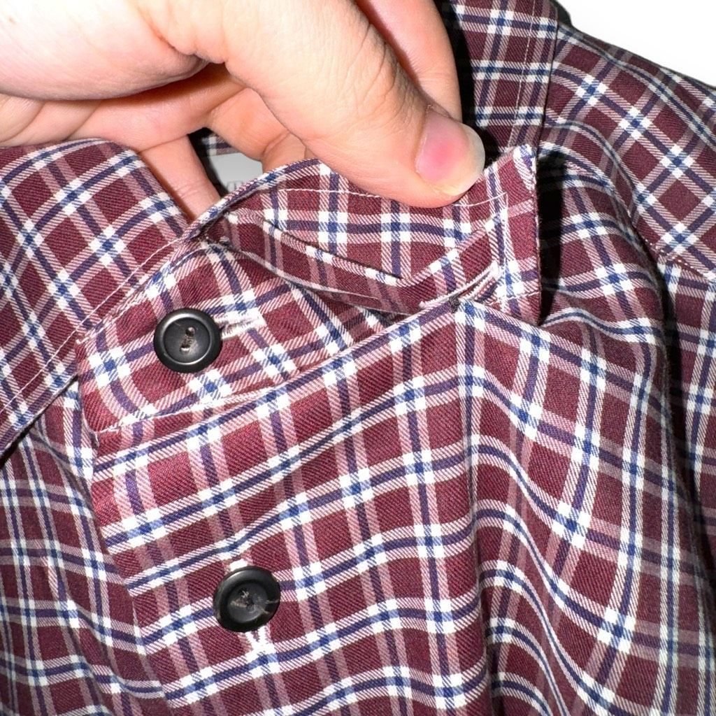 Eton Eton Slim Fit Non-Iron Red Check BD Dress Shirt Size XL 17 Size US XL / EU 56 / 4 - 4 Thumbnail