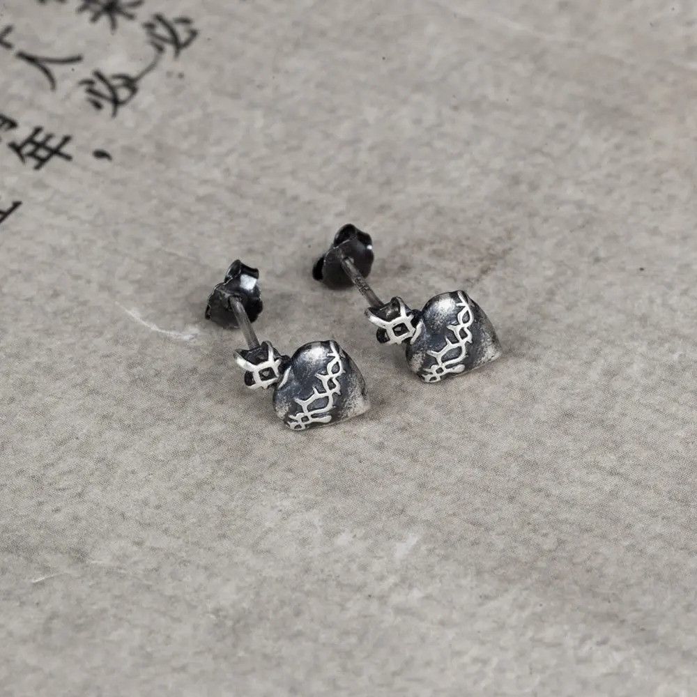 Jewelry Heart of Thorns Stud Earrings 925 Sterling Silver Ear Gift Size ONE SIZE - 2 Thumbnail