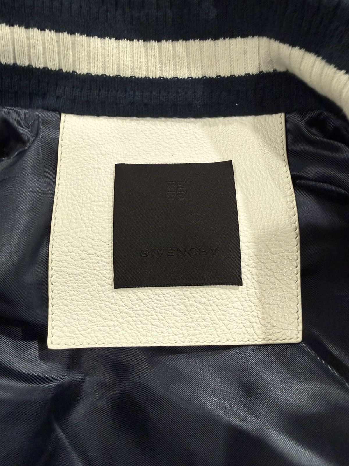 Givenchy Givenchy 4G Leather Denim Varsity Jacket Size US M / EU 48-50 / 2 - 7 Thumbnail