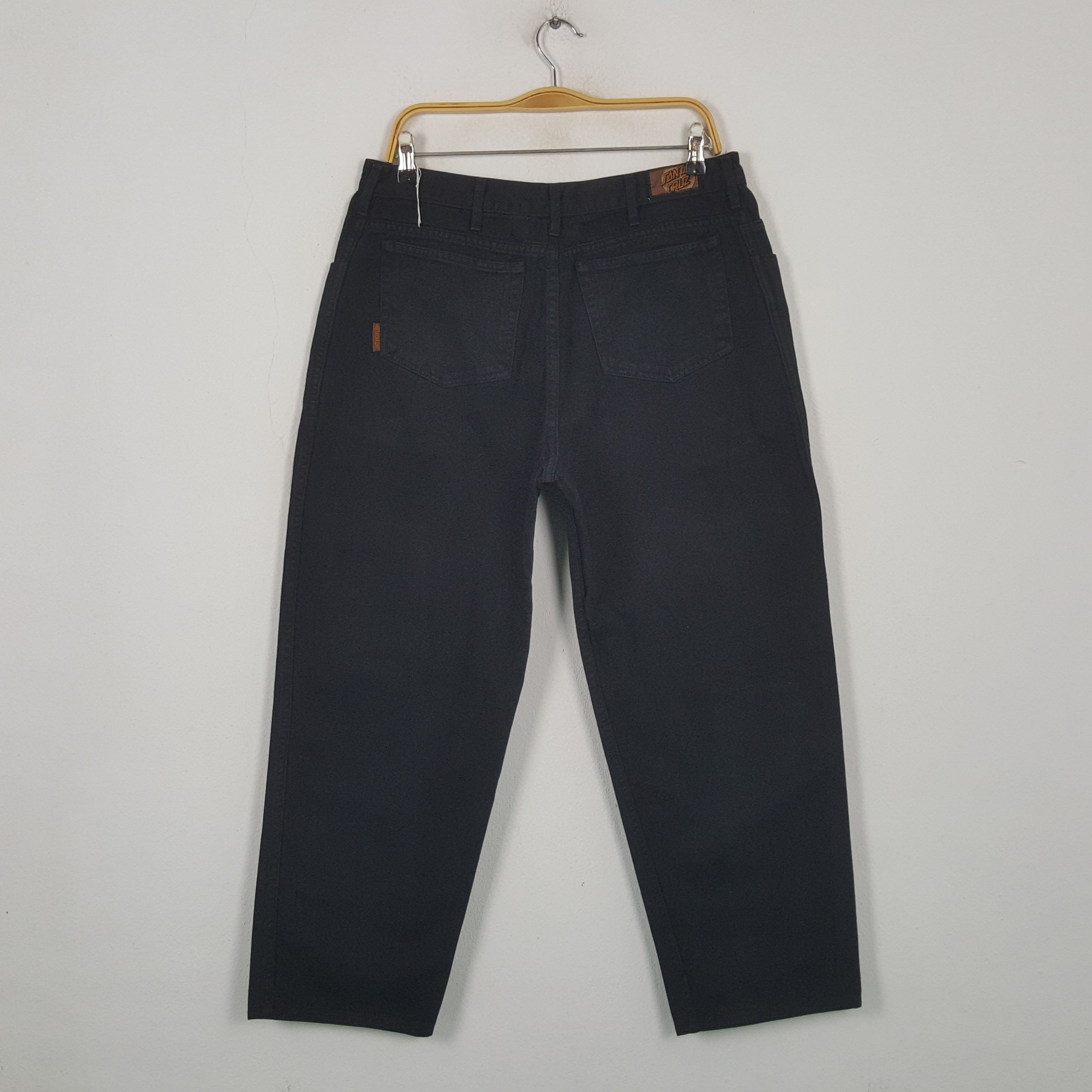 Santa Cruz Skateboards Vintage Santa Cruz Skateboard Brand Black Jeans RR10 Size US 32 / EU 48 - 4 Thumbnail