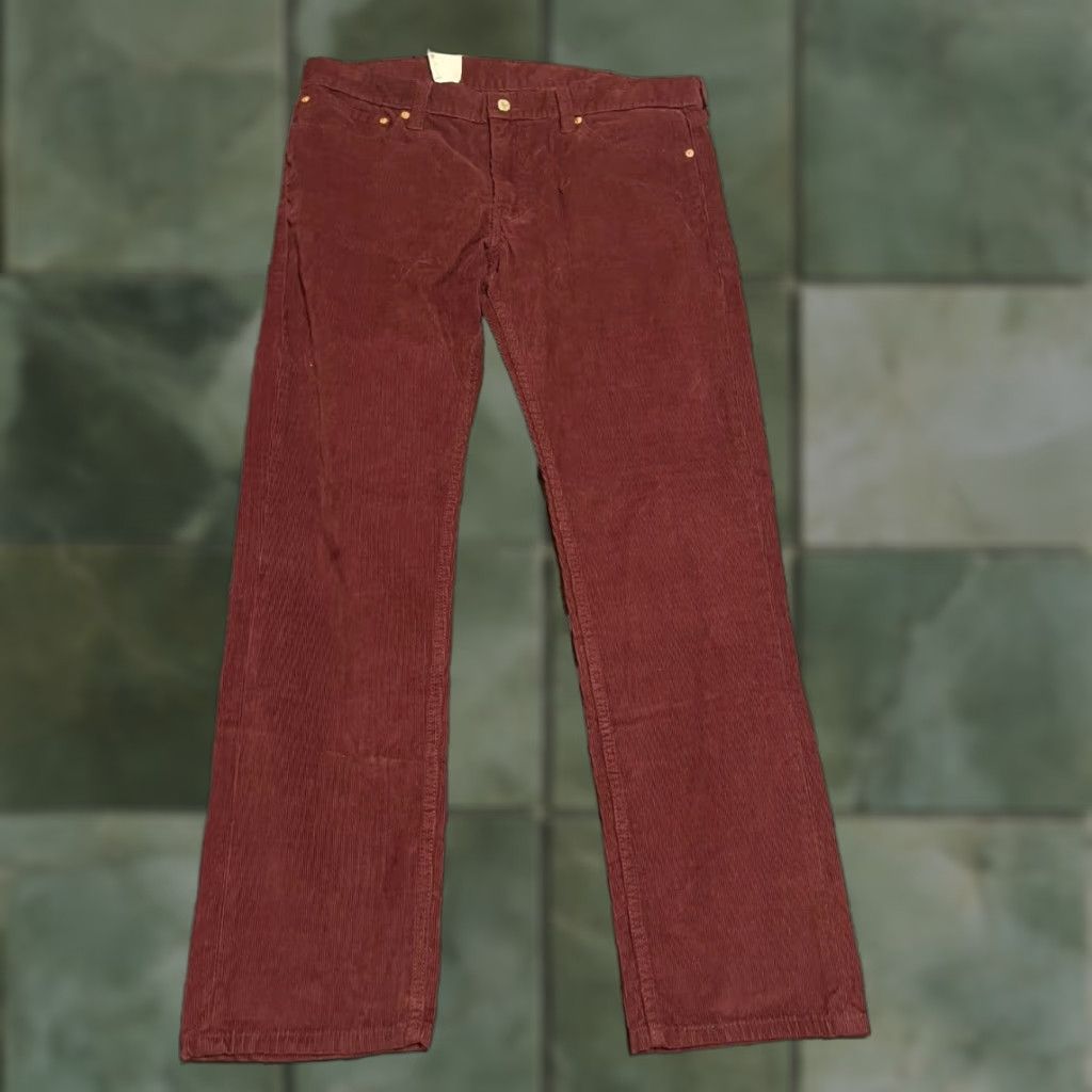 Levi's VINTAGE Levi's 511 Corduroy Pants Men 38x30.5 Windsor Wine Slim Fit Straight Leg Size US 38 / EU 54 - 1 Thumbnail