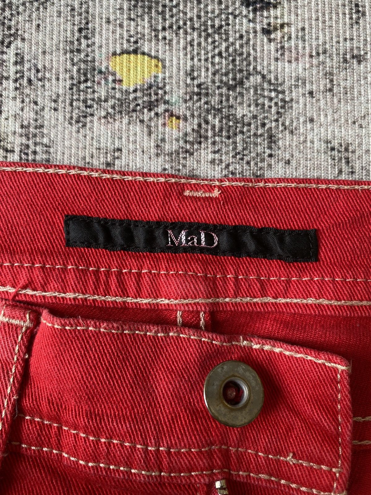 Japanese Brand Mad Japan Denim Curve Leg Design Size US 31 - 17 Thumbnail