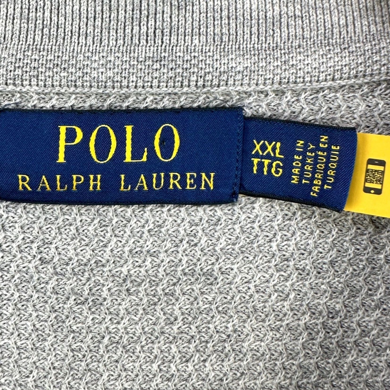 Polo Ralph Lauren VINTAGE Polo Ralph Lauren Sweatshirt Polo Mens 2XL Gray Knit Long Sleeve Rugby Pony Size US XXL / EU 58 / 5 - 4 Thumbnail
