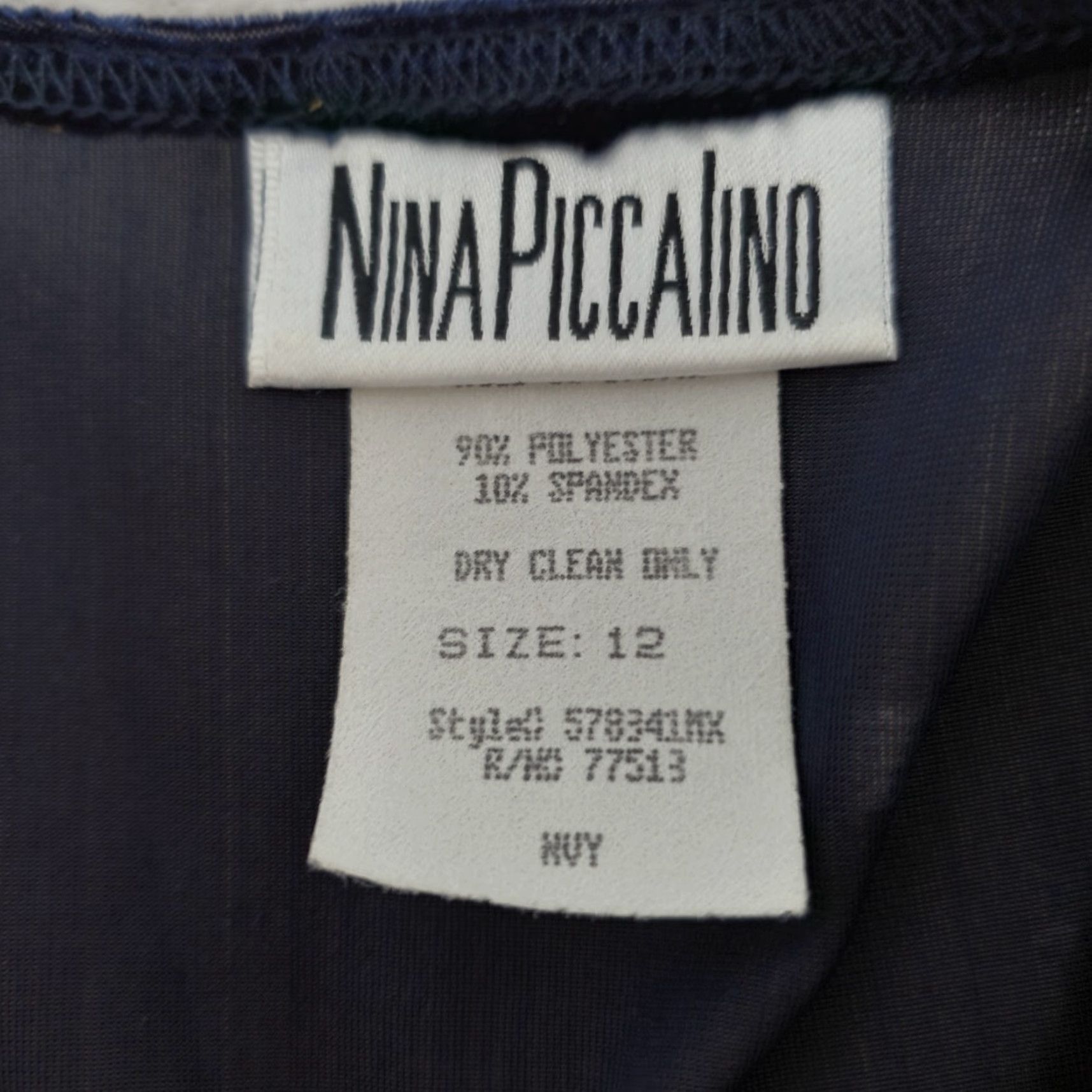 Vintage VINTAGE Nina Piccalino Velvet Maxi Dress Blue Long Sleeve Round Neck Empire Waist 12 Women Bohemian Nature Fall Winter Gently Pre-Owned Size XL / US 12-14 / IT 48-50 - 3 Thumbnail