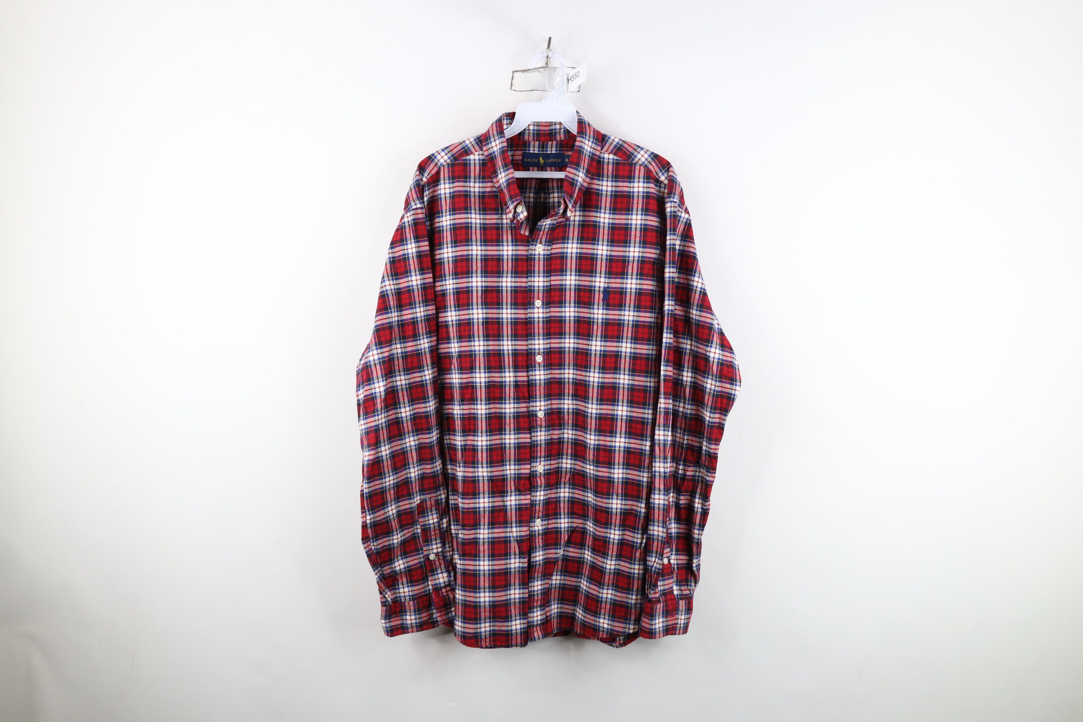 Ralph Lauren Vintage Ralph Lauren Collared Button Down Shirt Plaid Size US XL / EU 56 / 4 - 1 Thumbnail