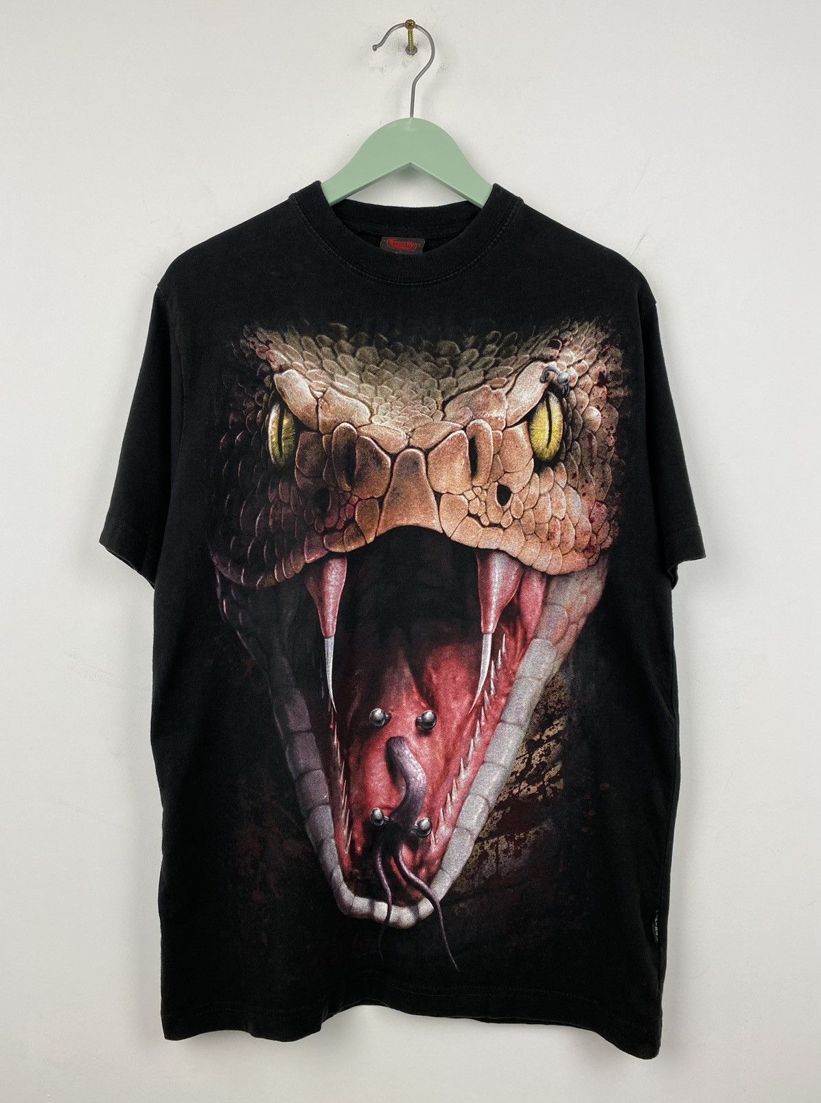 Liquid Blue Vintage Y2K Snake Cobra T Shirt Tee Size US M / EU 48-50 / 2 - 1 Thumbnail