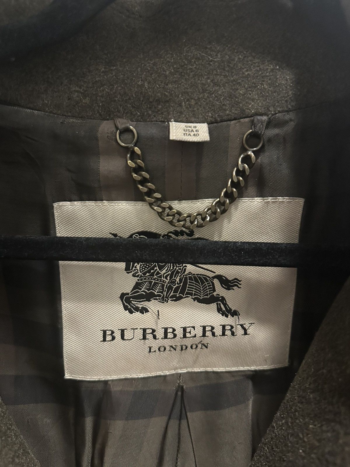 Burberry Authentic Wool Burberry Olive Green Peacoat Size US S / EU 44-46 / 1 - 2 Thumbnail