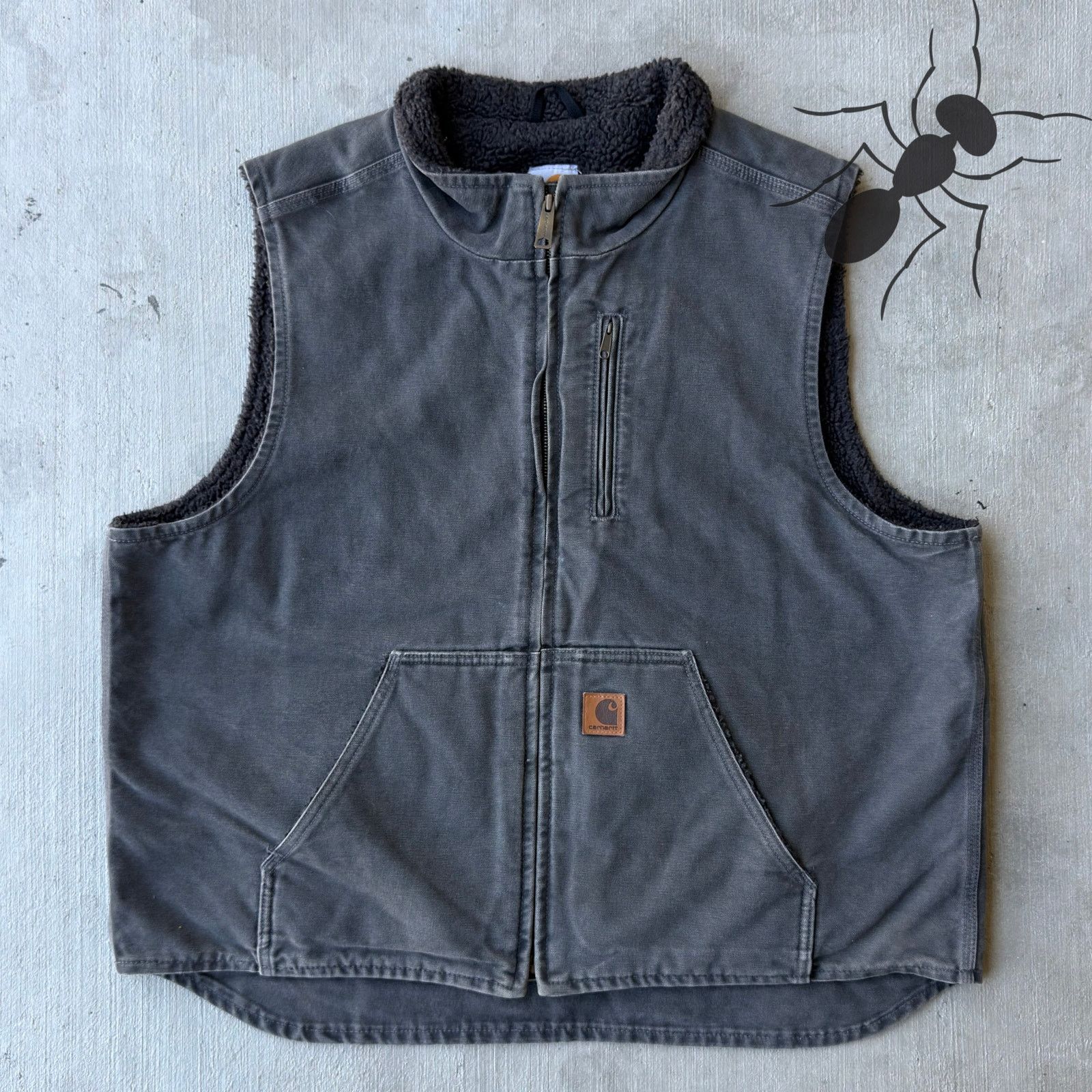 Carhartt × Vintage Carhartt V33 GVL gray work wear vest Size US XL / EU 56 / 4 - 1 Thumbnail
