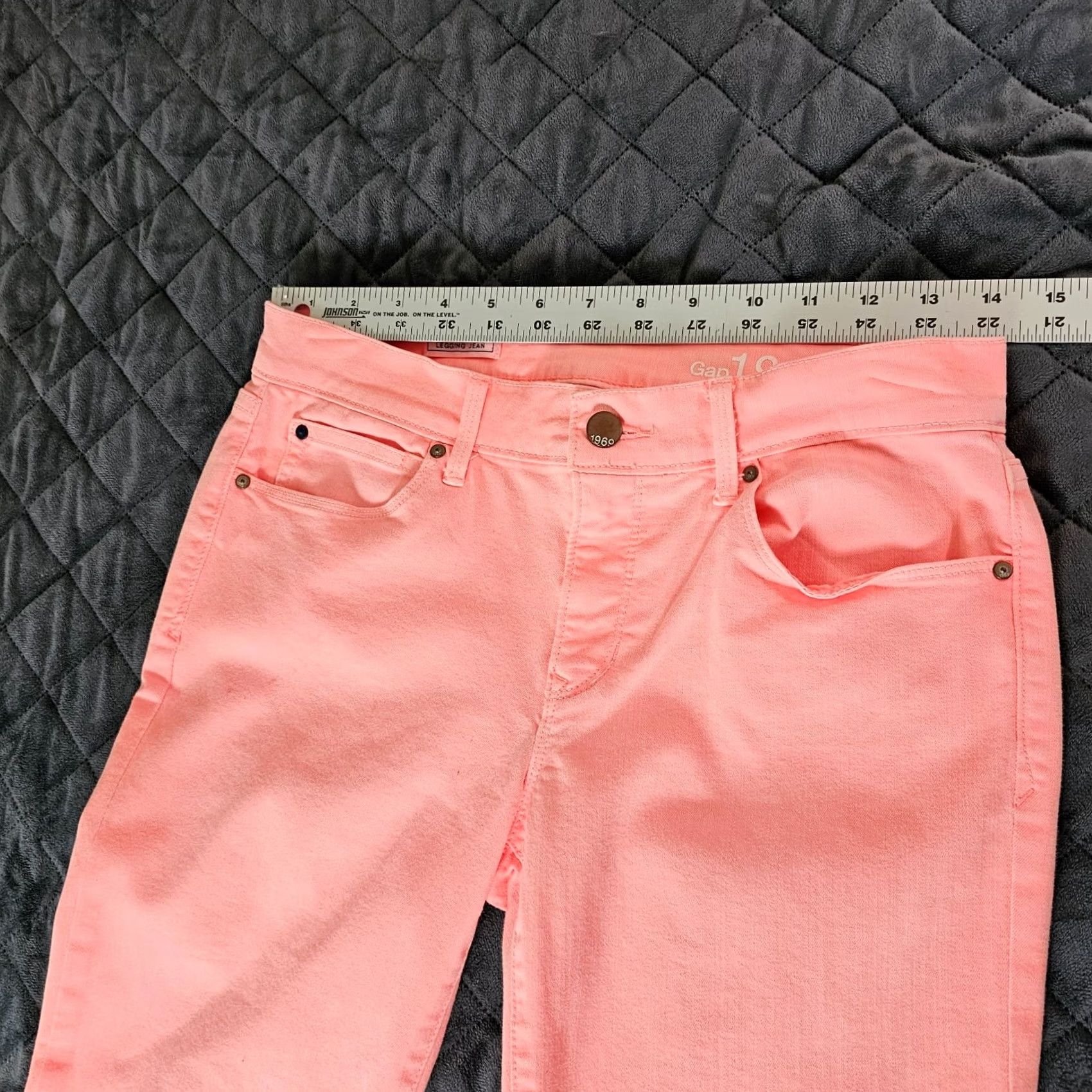 Gap GAP Denim Jeans Women's Size 26 Skinny Mid Rise Pink Stretch Denim Pants Regular Inseam 27 in Womens Size 26" / US 2 / IT 38 - 4 Thumbnail