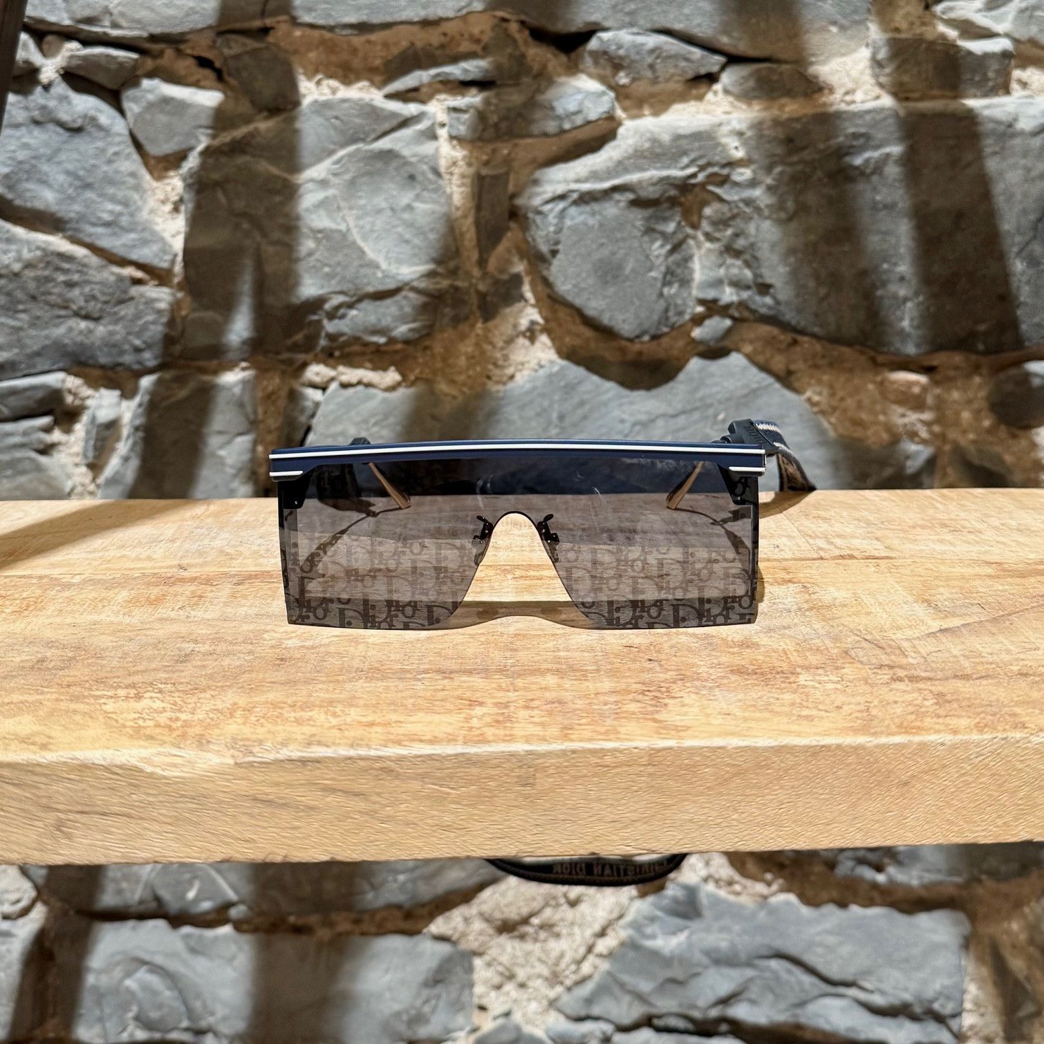 Dior Dior DiorClub Oblique Mirror Mask Sunglasses With Embr Cord Size ONE SIZE - 2 Thumbnail