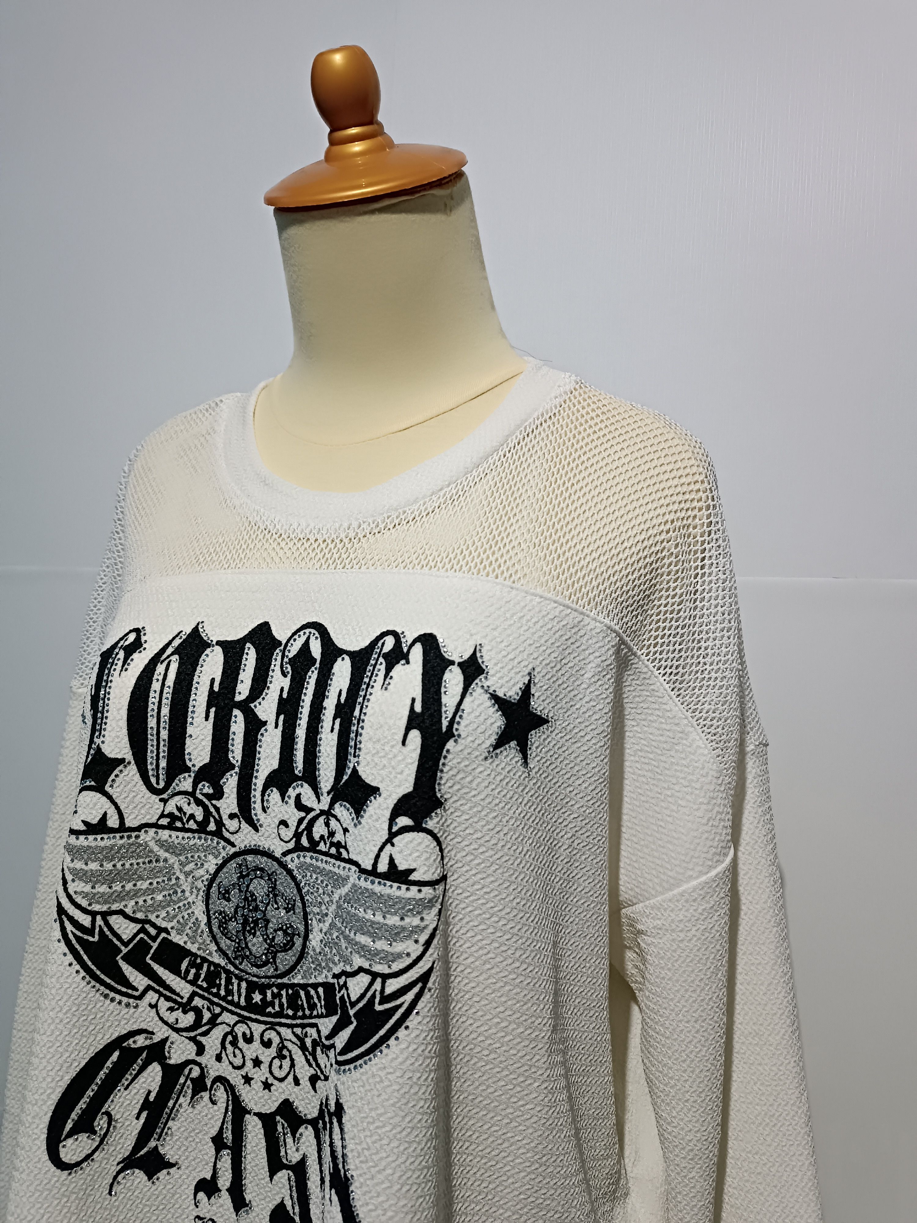 Japanese Brand × Vintage Egoist Vintage Baggy Top Y2K Long Sleeve Loose T-shirt Size ONE SIZE - 2 Thumbnail