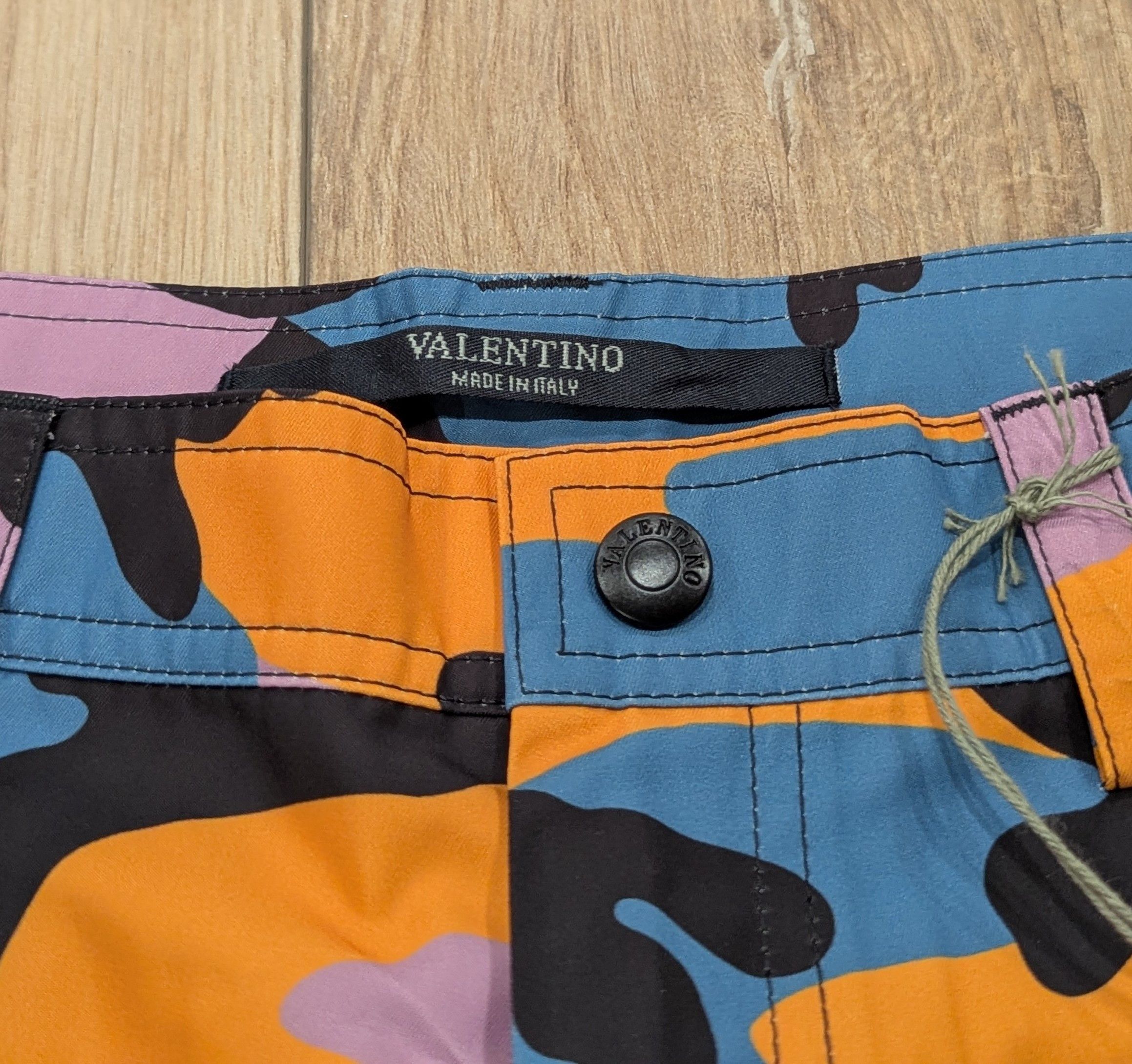 Valentino Valentino Camouflage Cargo Pants Orange Multi 50 US 34 Size US 34 / EU 50 - 3 Thumbnail