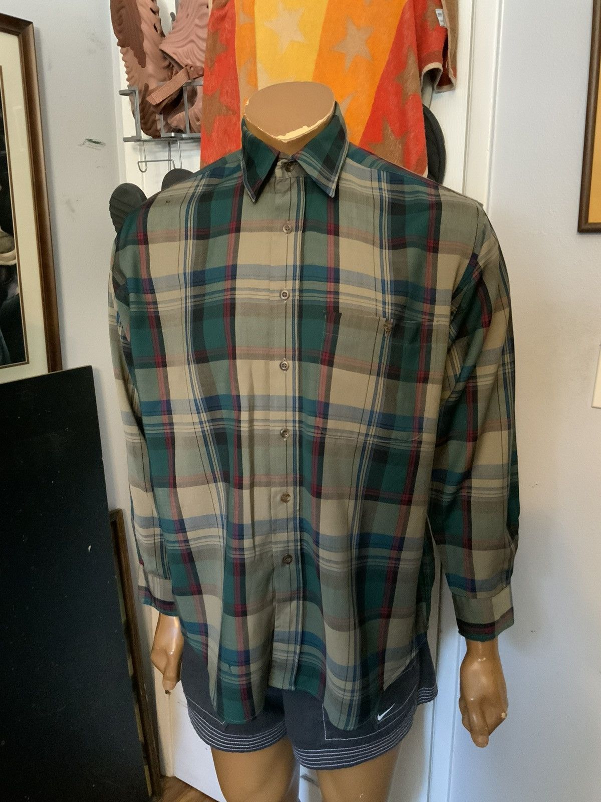 Pendleton Sir Pendleton Worsted Wool Check Plaid L/S Button Shirt Size US M / EU 48-50 / 2 - 10 Thumbnail