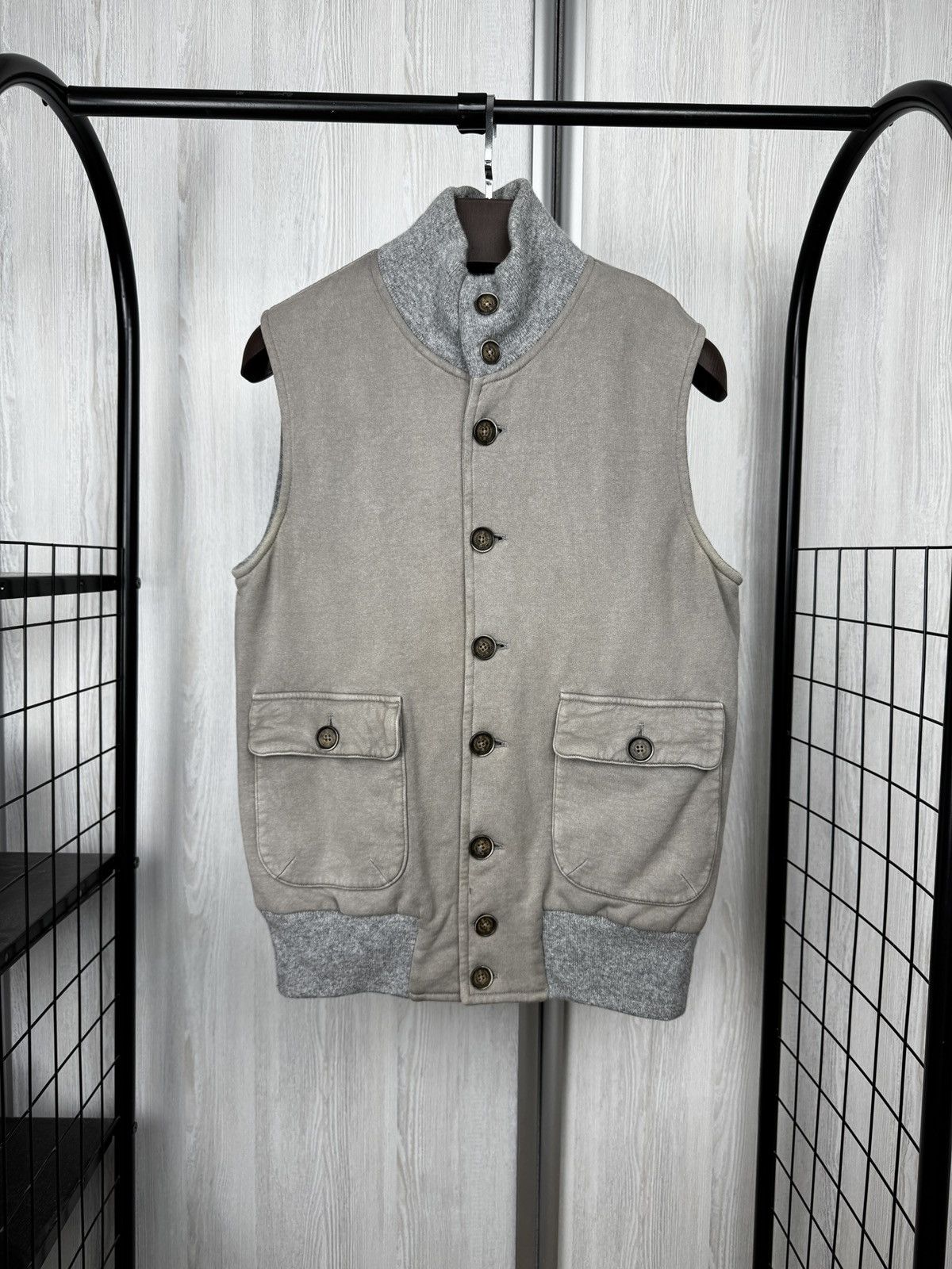 Other Capobianco grey cotton made in italy 2 pockets vest Size US XL / EU 56 / 4 - 1 Thumbnail