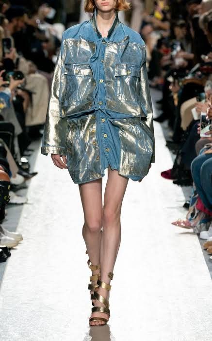 Y/Project Y/Project Metallic Foiled Denim Jacket Size M / US 6-8 / IT 42-44 - 3 Thumbnail