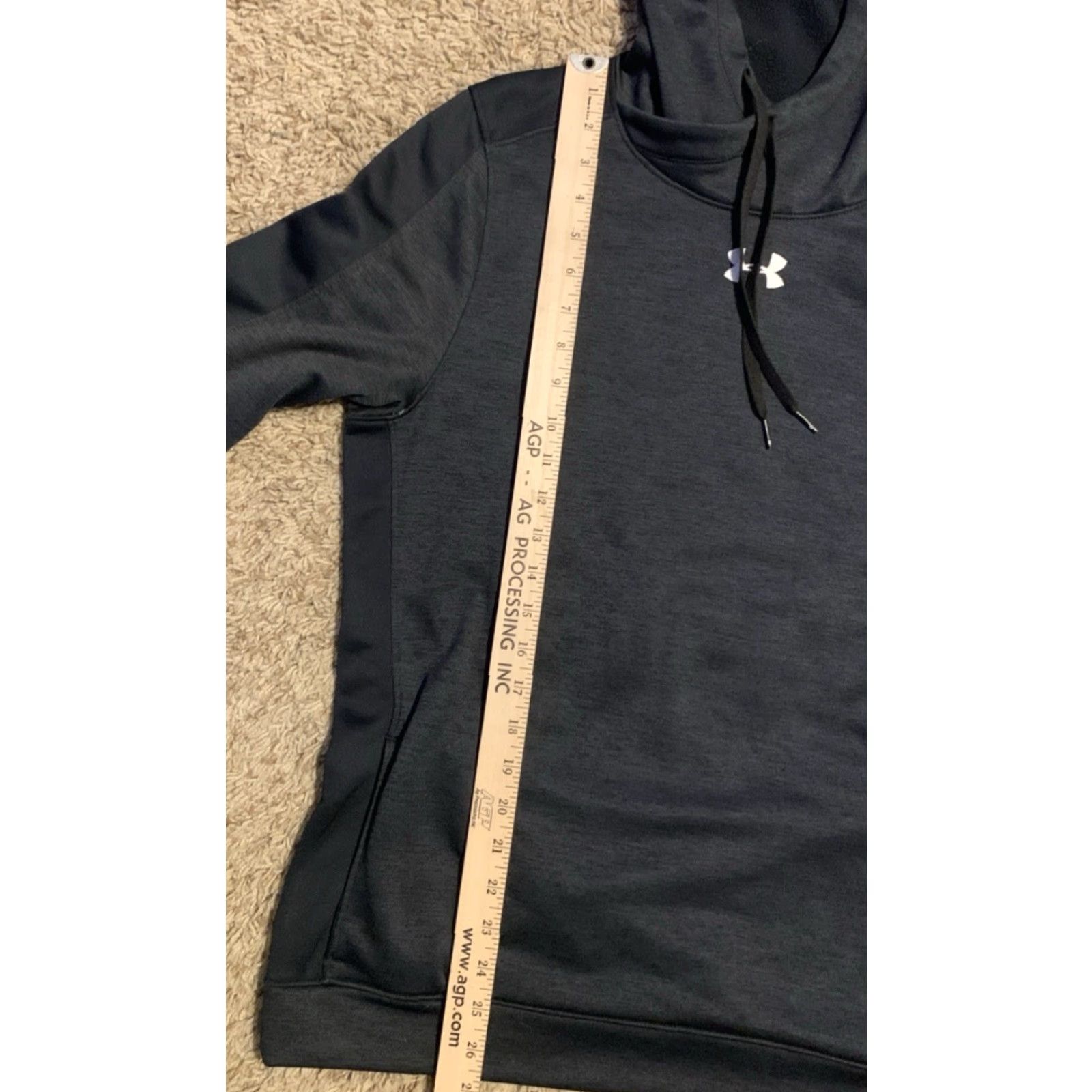 Under Armour Under Armour Hoodie Pullover Long Sleeve Black XS-XL Regular Size M L/S Cold Gear Fleece Pocket Logo Size M / US 6-8 / IT 42-44 - 4 Thumbnail