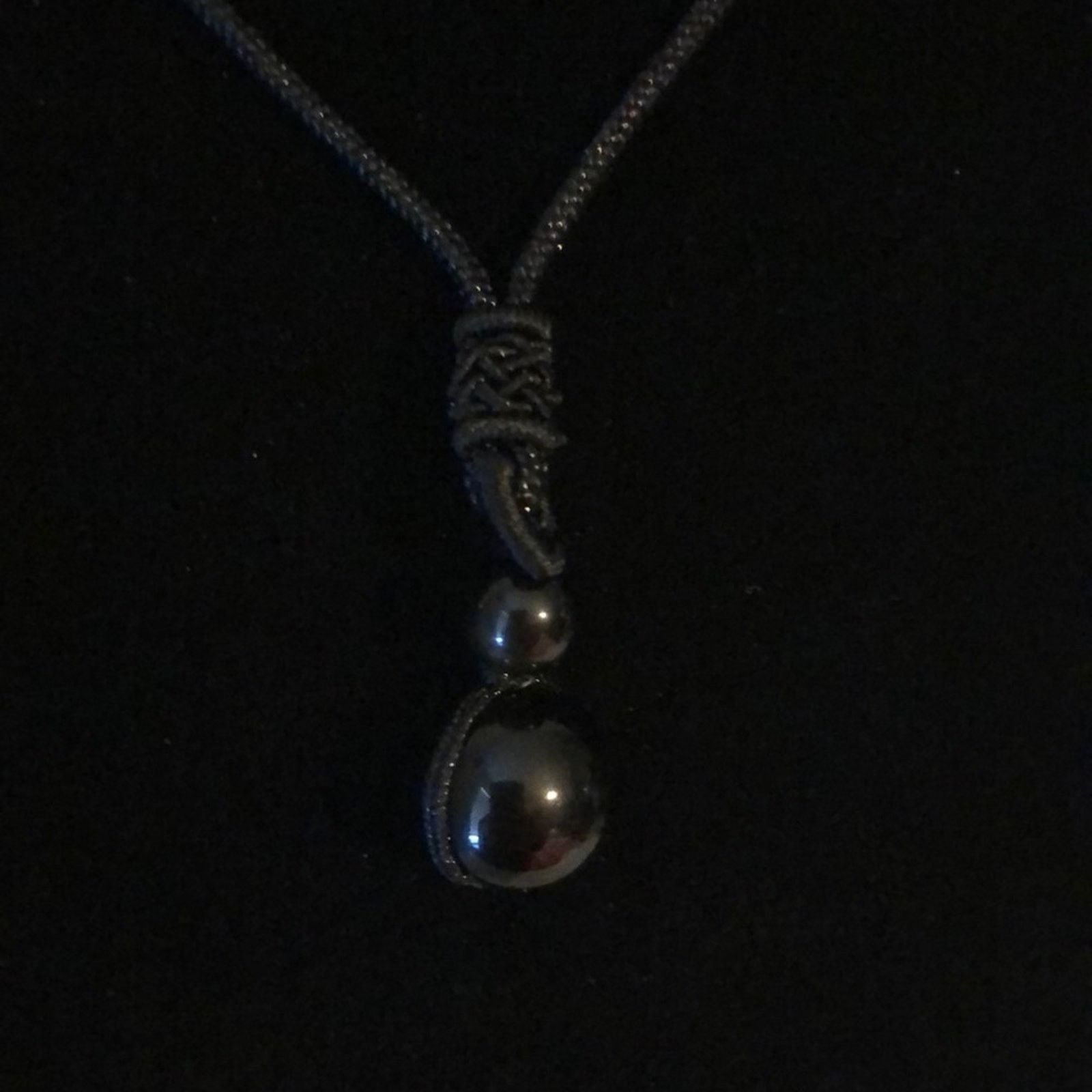 Other PU Leather Adjustable Cord with Ball Necklace Size ONE SIZE - 2 Thumbnail
