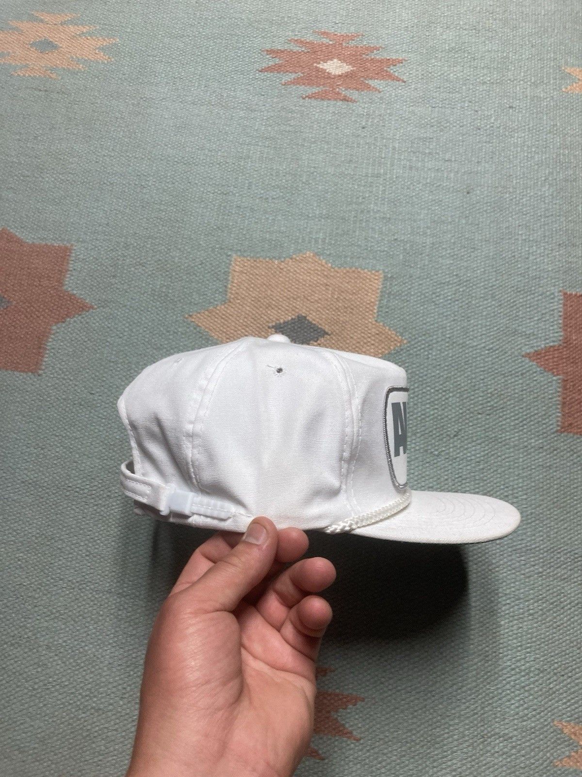 Vintage Vtg strapback hat zipper back AUC Michigan patch young an Size ONE SIZE - 8 Thumbnail