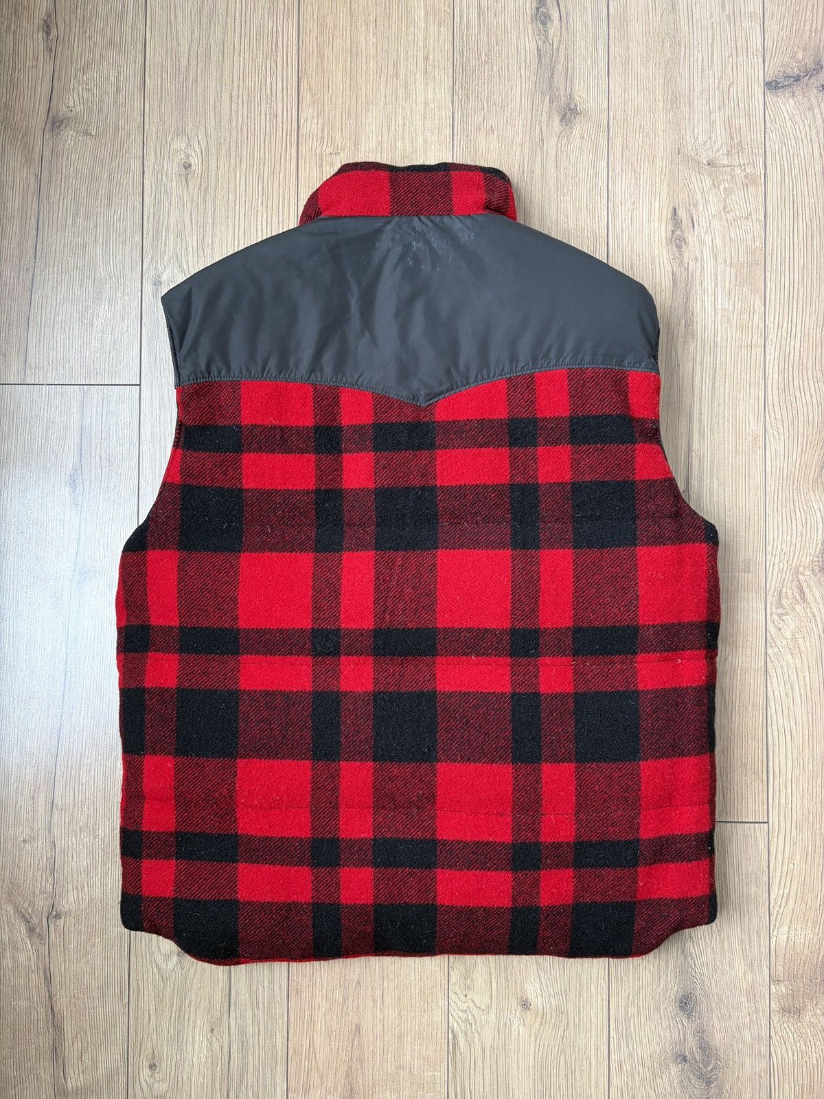 Polo Ralph Lauren Polo Ralph Lauren Buffalo Wool Check Down Reversible Vest Size US L / EU 52-54 / 3 - 10 Thumbnail