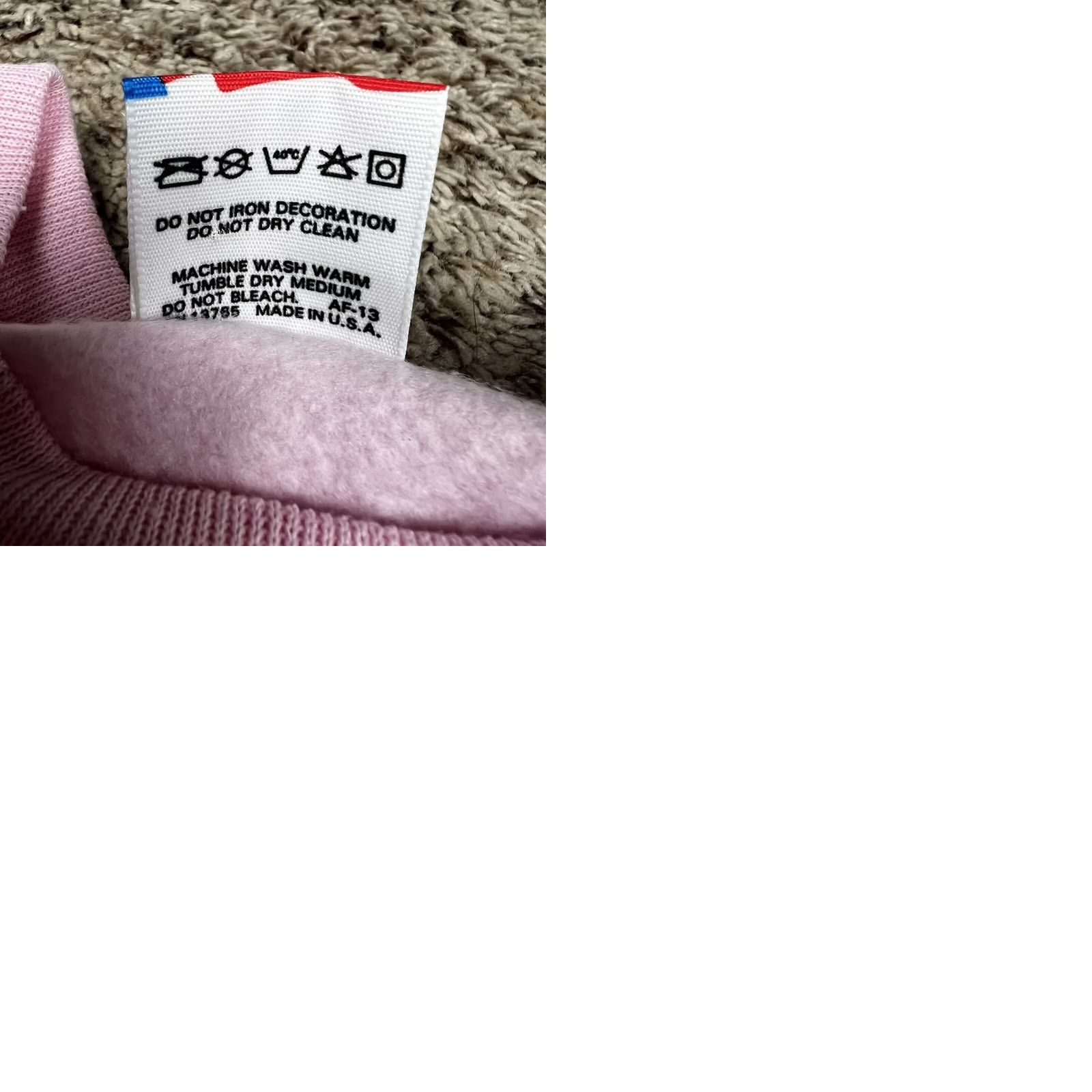 Fruit Of The Loom VINTAGE Fruit Of The Loom Sweatshirt Raglan Crewneck Pink 80s Graphic Print Medium Men Women Regular Sleeves Raglan All Seasons USA Size US M / EU 48-50 / 2 - 9 Thumbnail