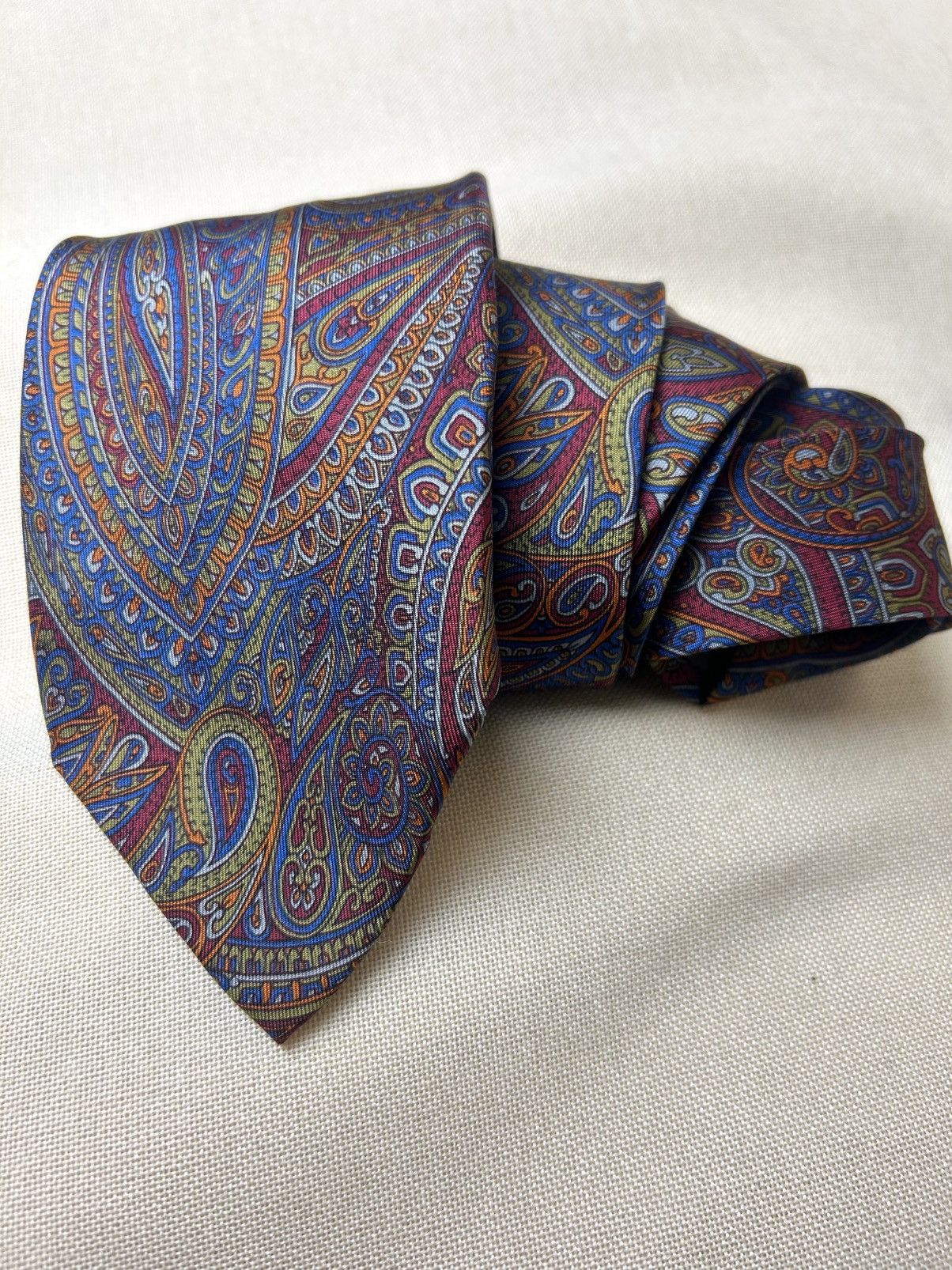 Enrico Coveri Enrico Coveri paisley multicolor Silk Mens Tie Size ONE SIZE - 2 Thumbnail
