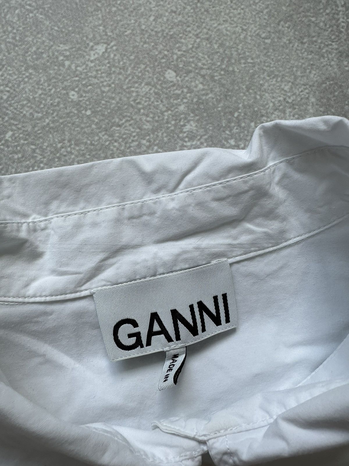 Ganni shirts women GANNI White size 42 Size L / US 10 / IT 46 - 4 Thumbnail
