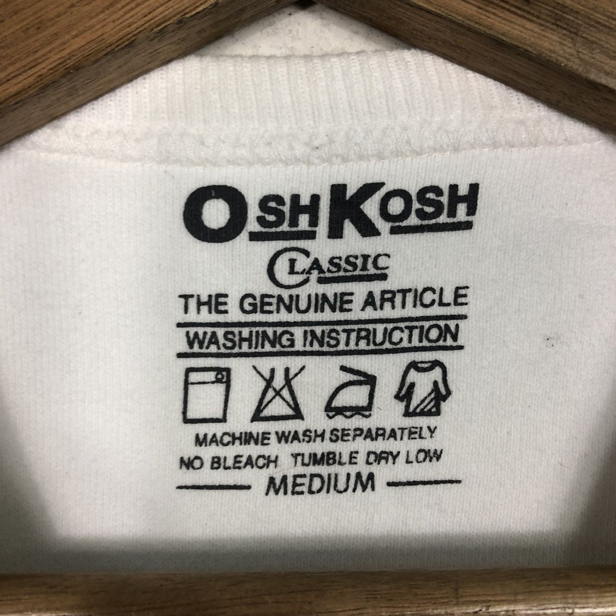Japanese Brand 📌Vintage Sweatshirt Sleeve Less Oshkosh Rich White Size US M / EU 48-50 / 2 - 13 Thumbnail