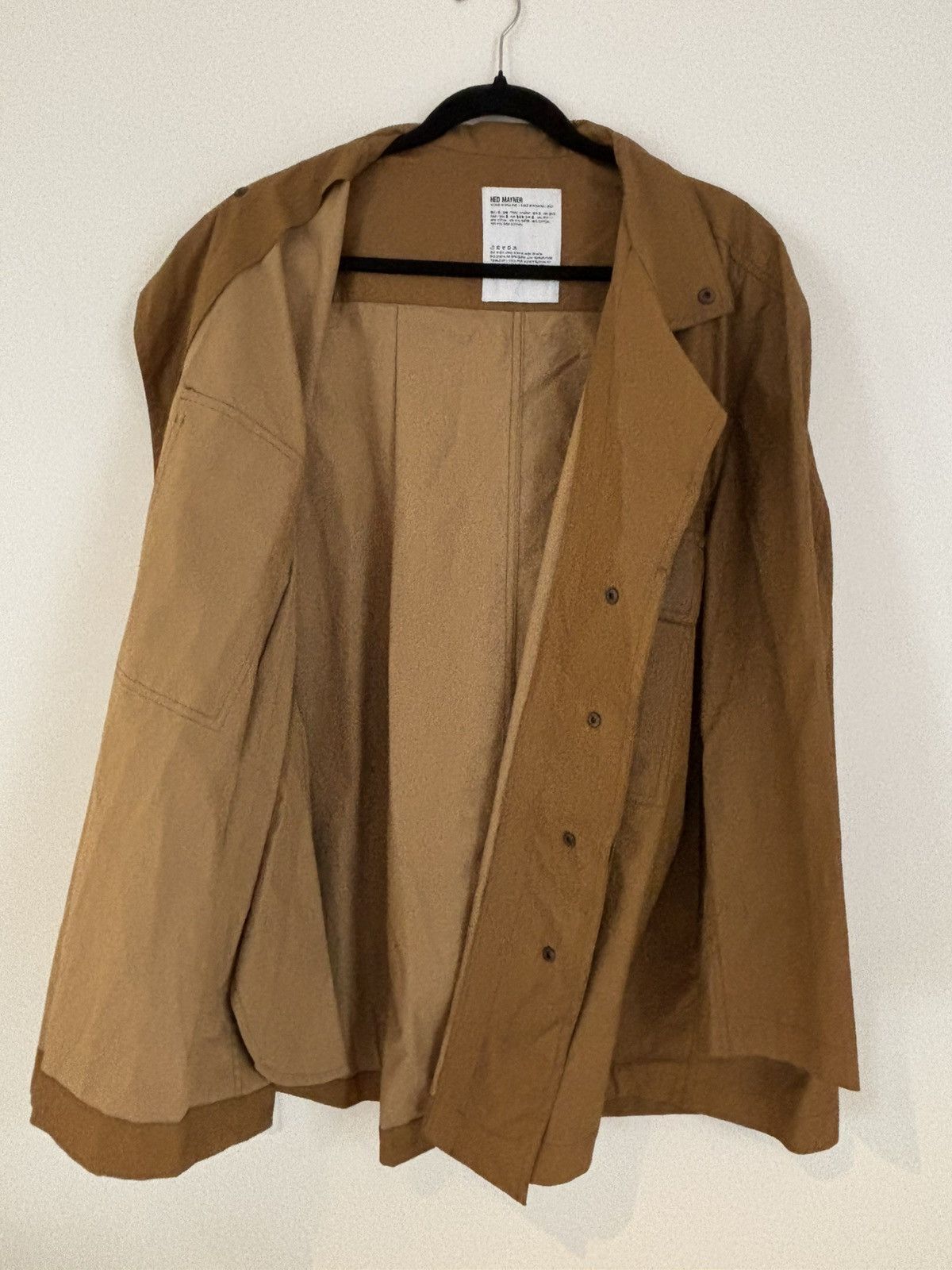 Hed Mayner SS22 coated cotton 3 pleats jacket Size US XS / EU 42 / 0 - 6 Thumbnail