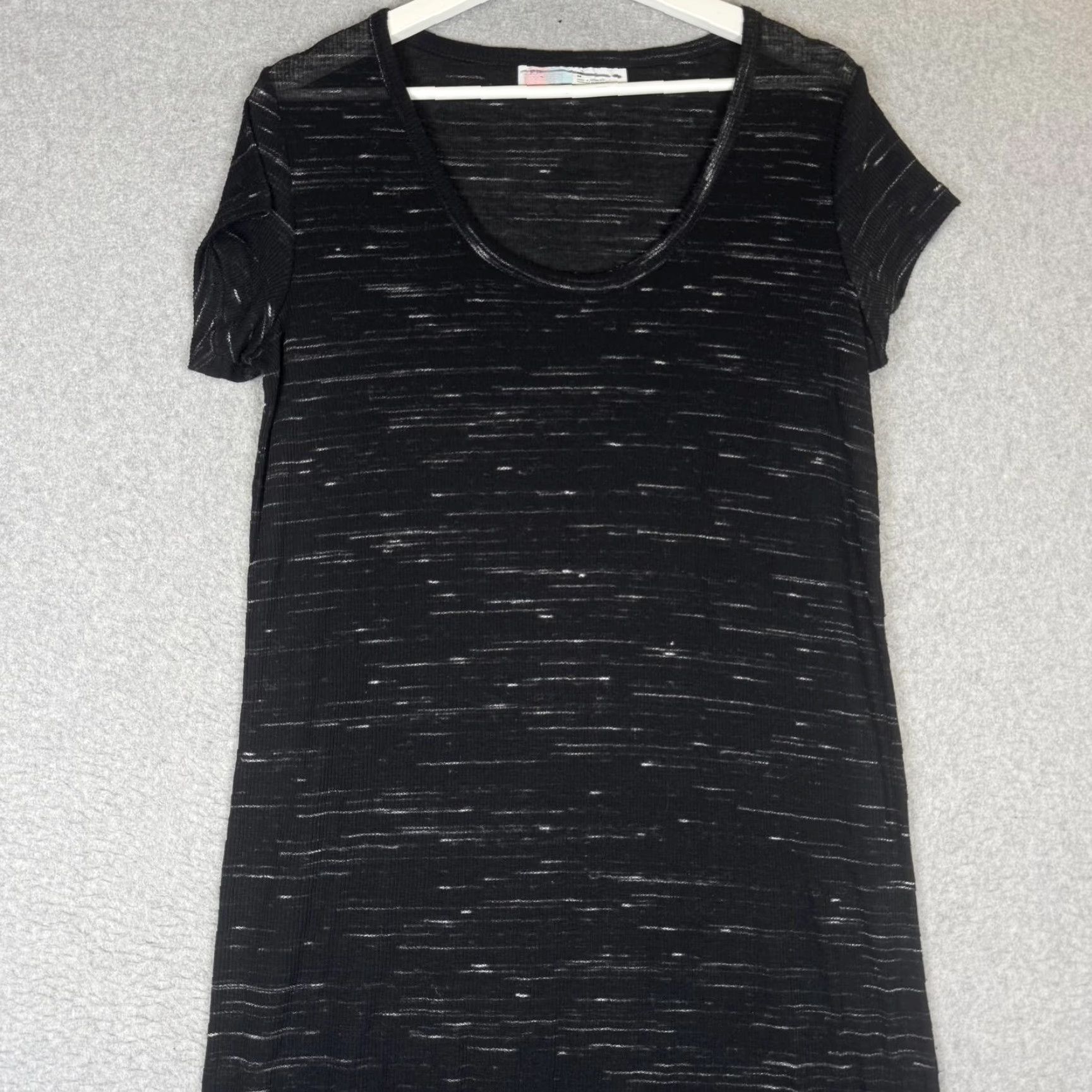 Free People Free People FP Beach Women XS Black Short Sleeve Beach Swim Cover Maxi Dress Long? Size 26" / US 2 / IT 38 - 3 Thumbnail