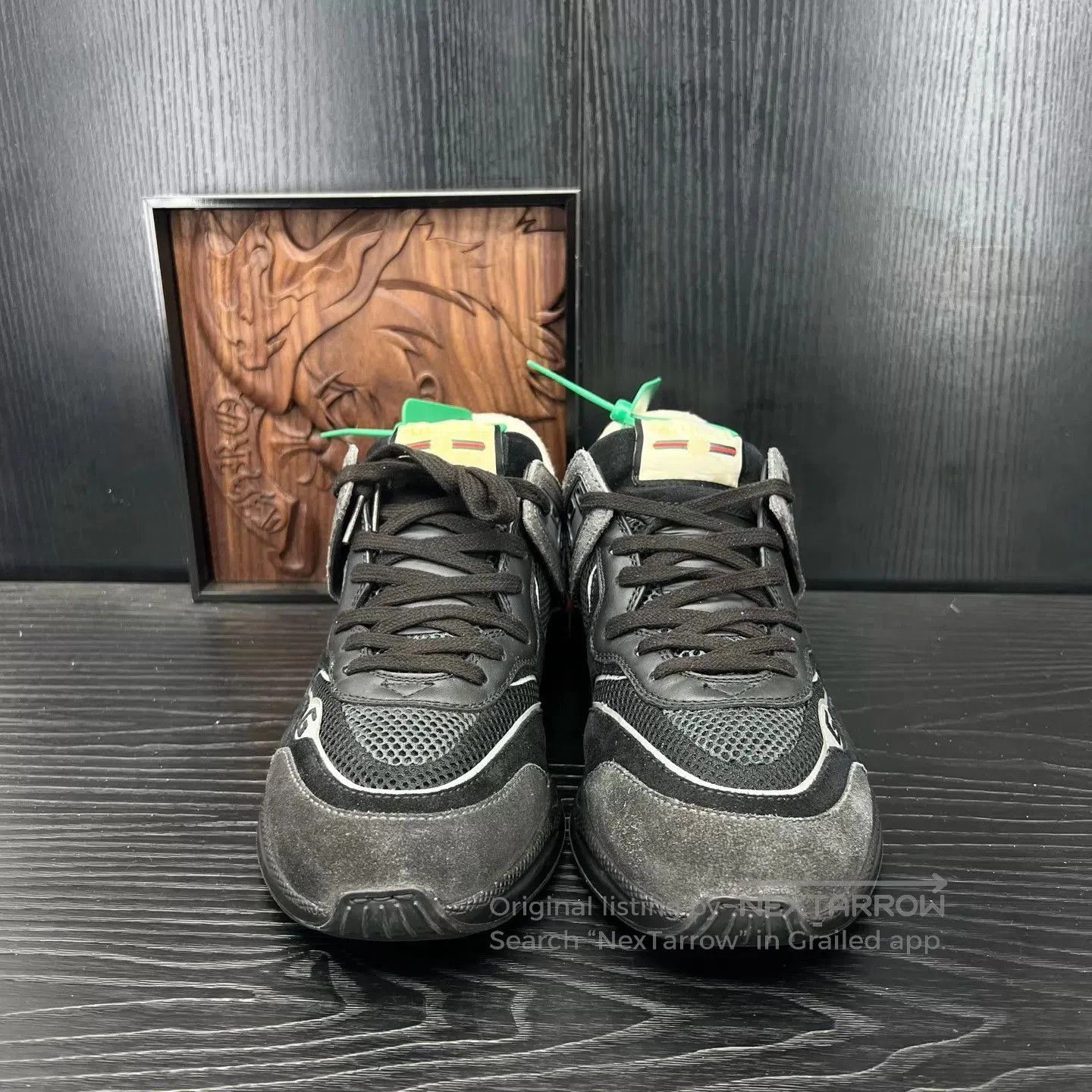 Gucci Black Lowtop Sneakers Size 8. Size US 8 / EU 41 - 3 Thumbnail