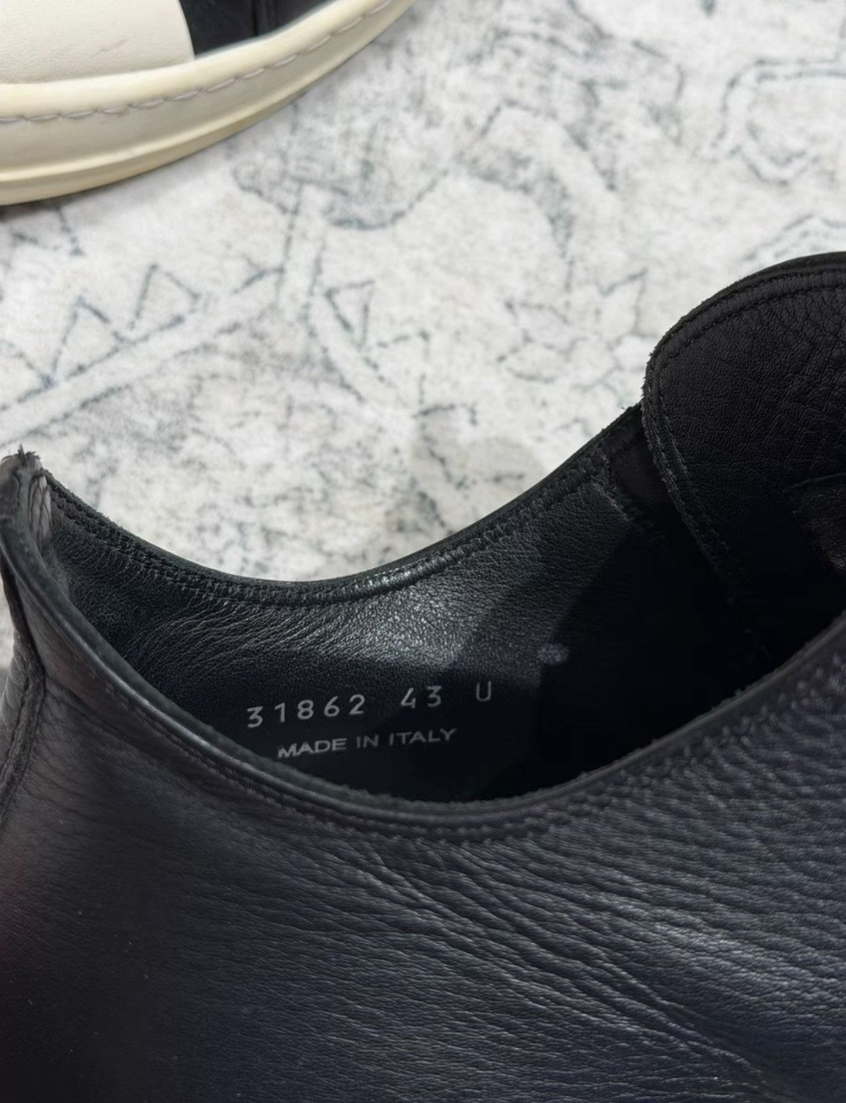 Rick Owens Rick Owens Mainline 25SS Leather Low-Top "Big Converse" Size US 9.5 / EU 42-43 - 7 Thumbnail
