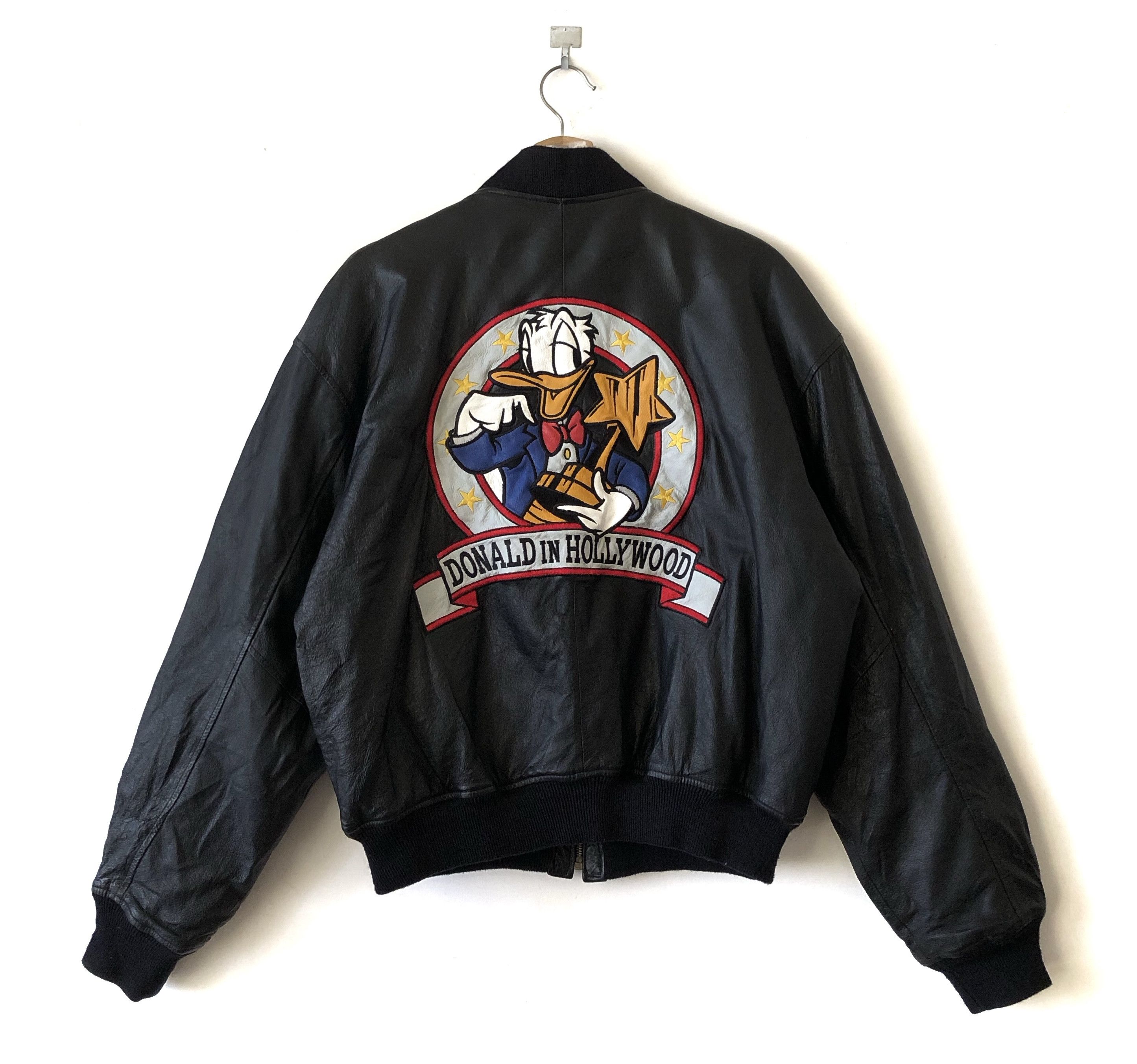 Disney RARE🔥VINTAGE 90’S WALT DISNEY PIG SKIN BOMBER JACKET Size US L / EU 52-54 / 3 - 1 Thumbnail