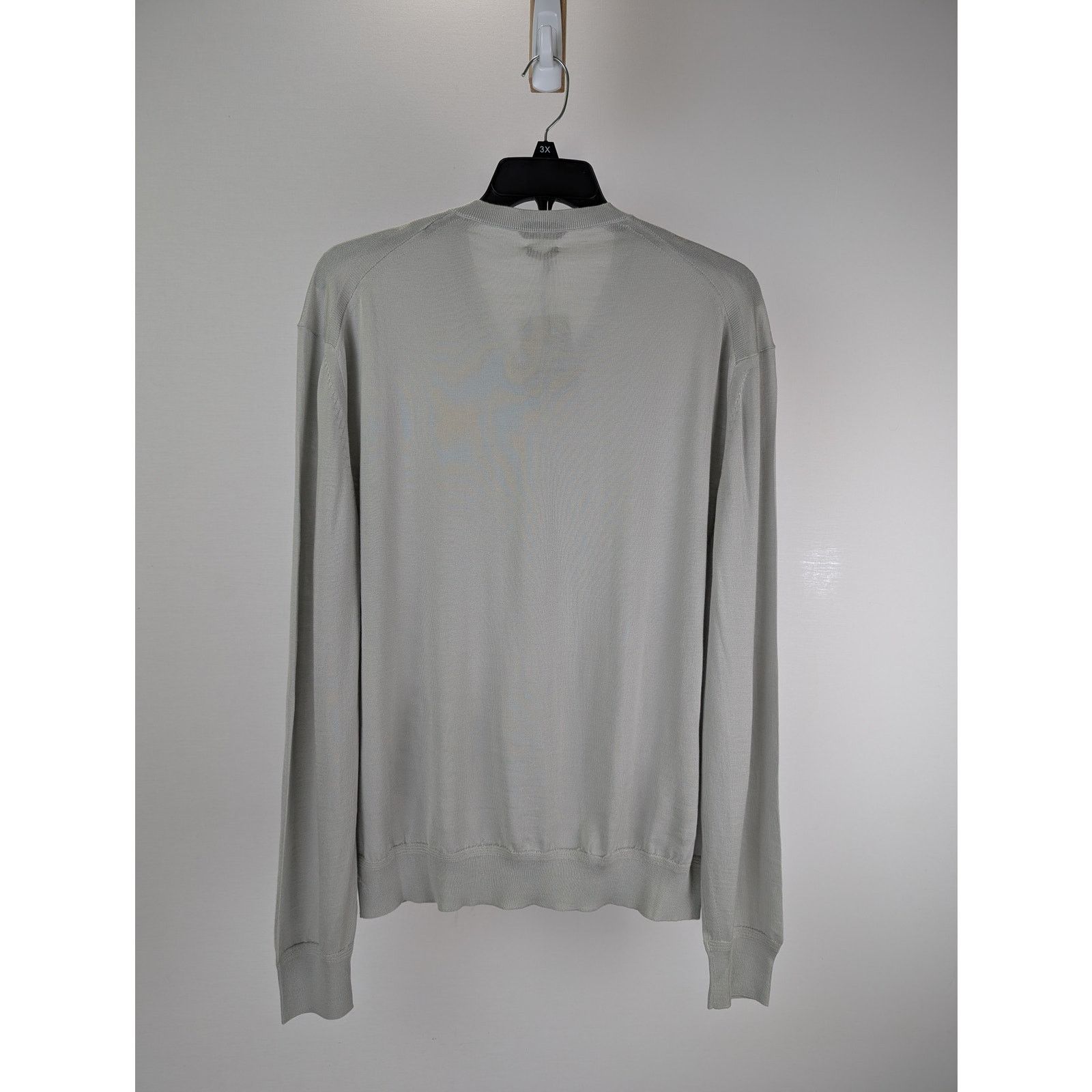 Tom Ford o1rshd1 V-Neck Knitwear Crewneck Sweatshirt in Grey Size US XXL / EU 58 / 5 - 9 Thumbnail