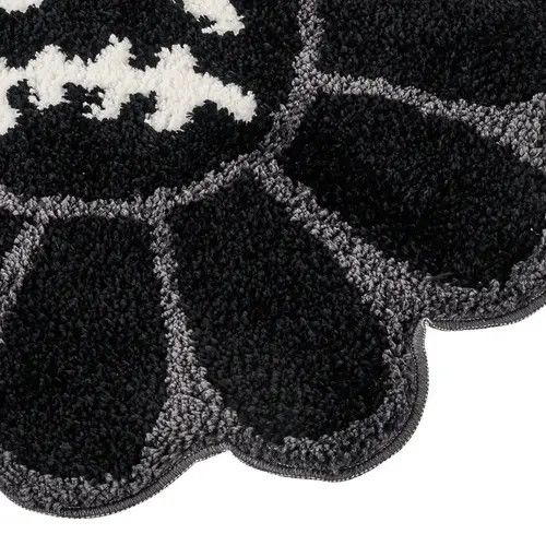 Handmade Smiling Face Tufted Flower Rug Retro Carpet for Bedroom Size ONE SIZE - 5 Thumbnail