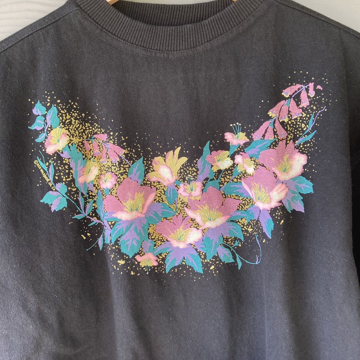 Vintage 90s XCII Wildside L.A CA Black Sweatshirt Size M / US 6-8 / IT 42-44 - 4 Thumbnail