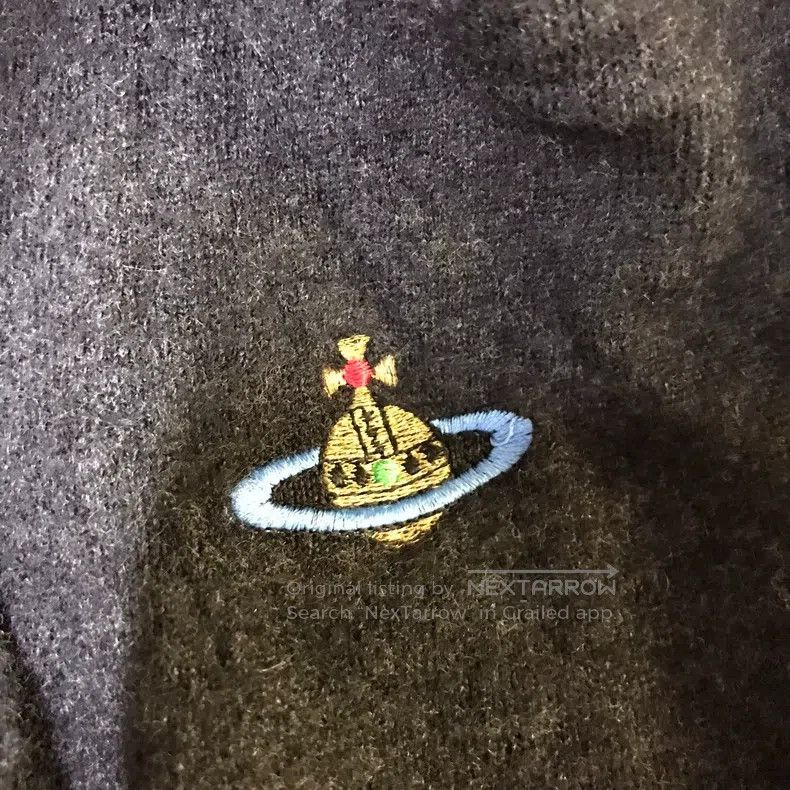 Vivienne Westwood Vivienne Westwood Big Planet embroidered black knit coat Size M / US 6-8 / IT 42-44 - 4 Thumbnail
