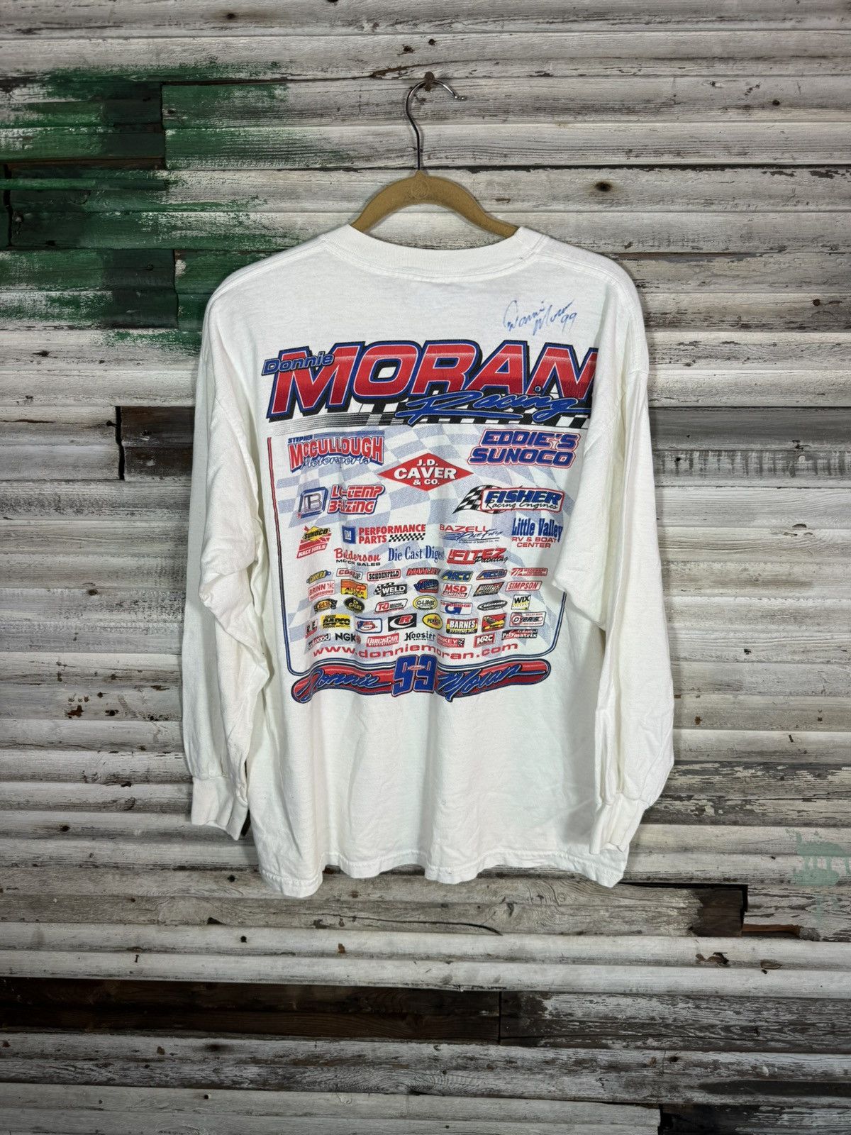NASCAR × Vintage Vintage NASCAR Long Sleeve Shirt Size US XL / EU 56 / 4 - 2 Thumbnail